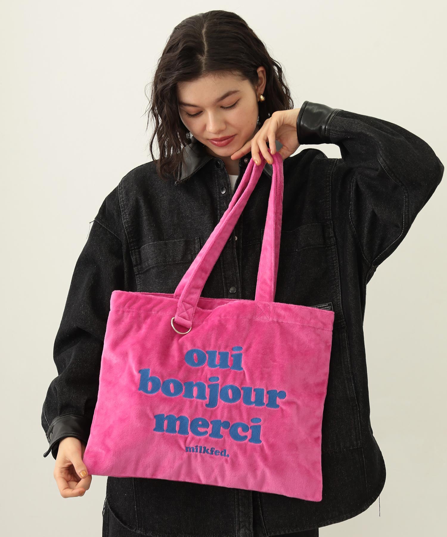 LOGO FLUFFY BAG