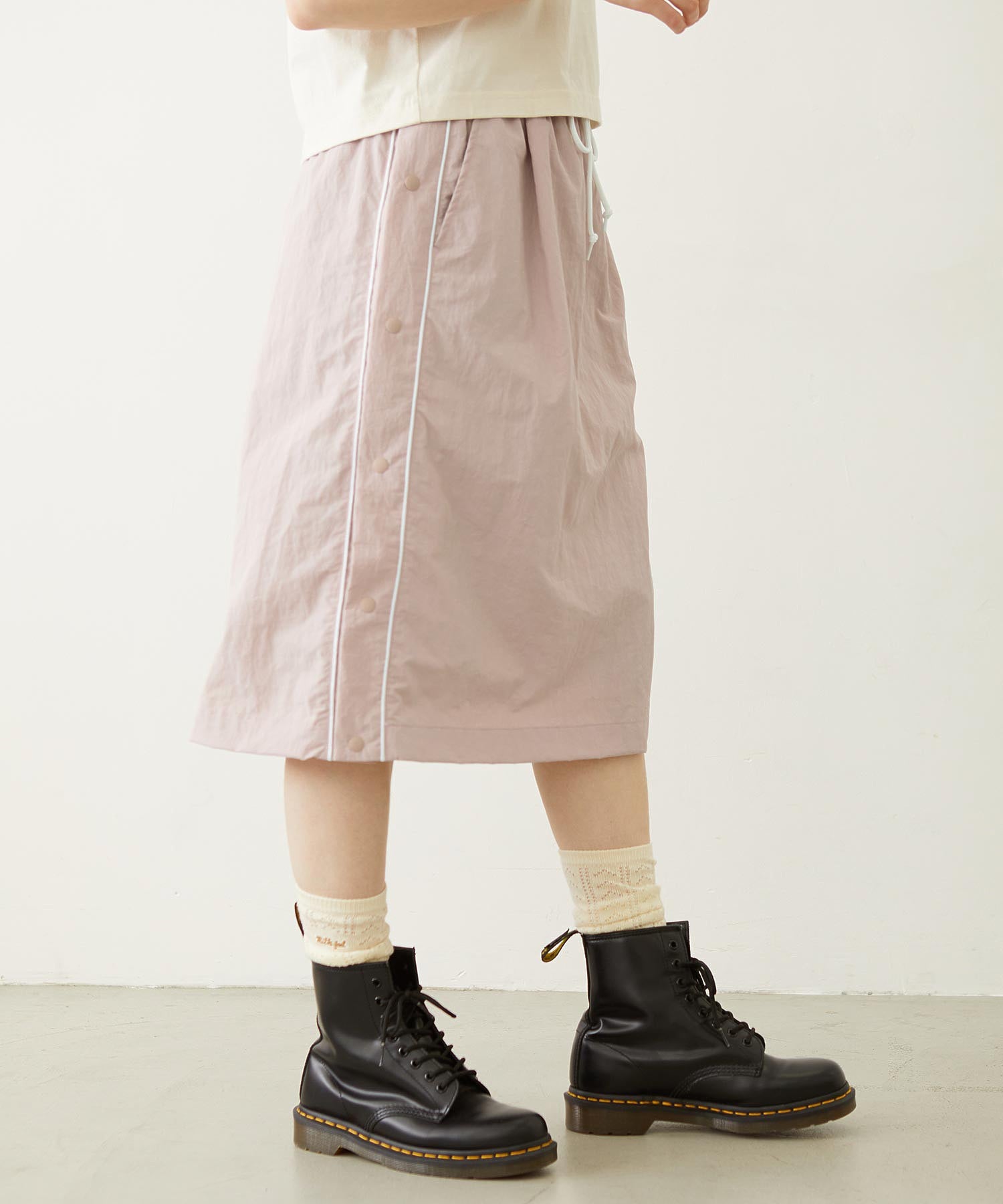 CUTOUT LOGO TRACK SKIRT