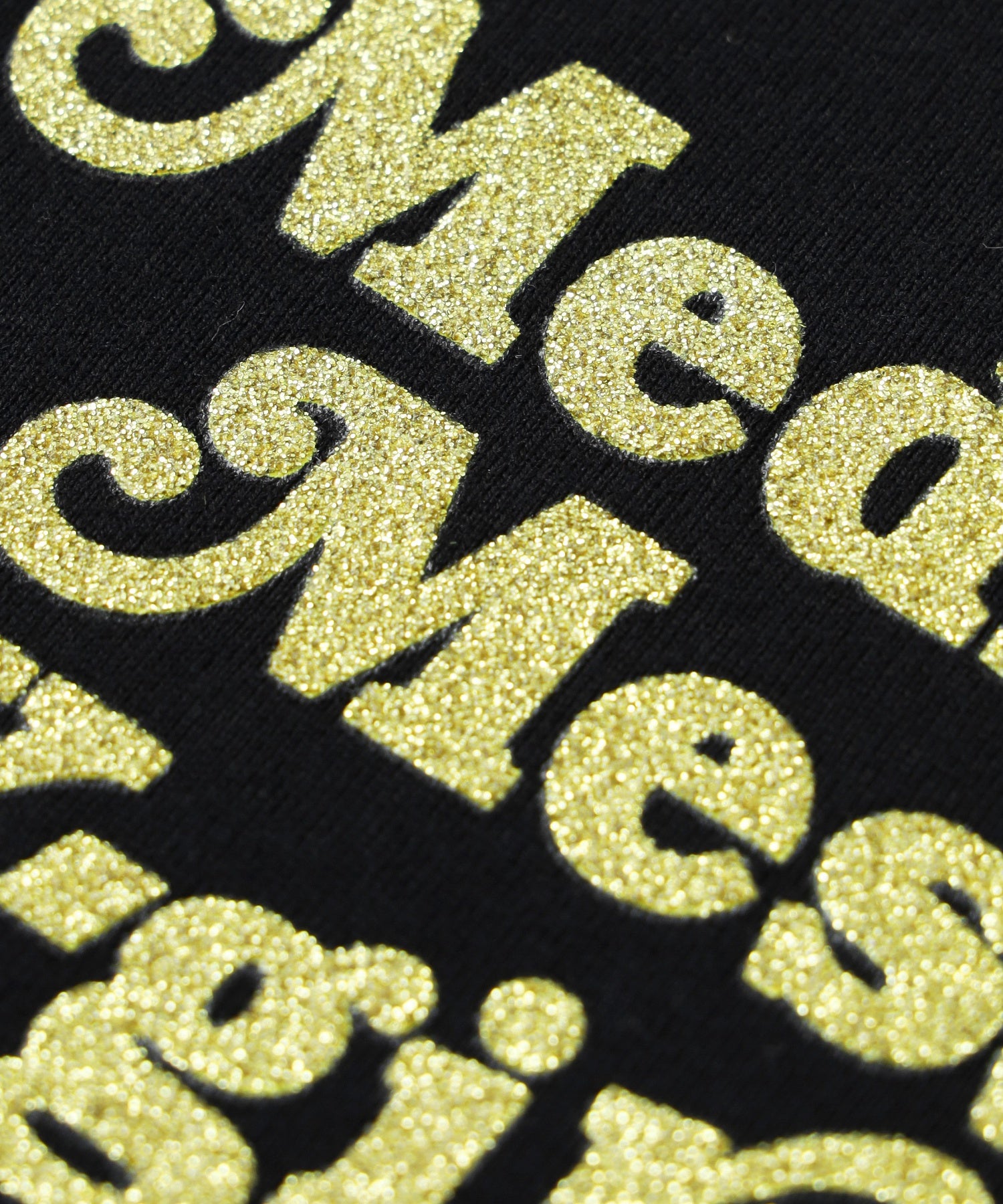 GLITTER LOGO AND FACE S/S BABY TEE