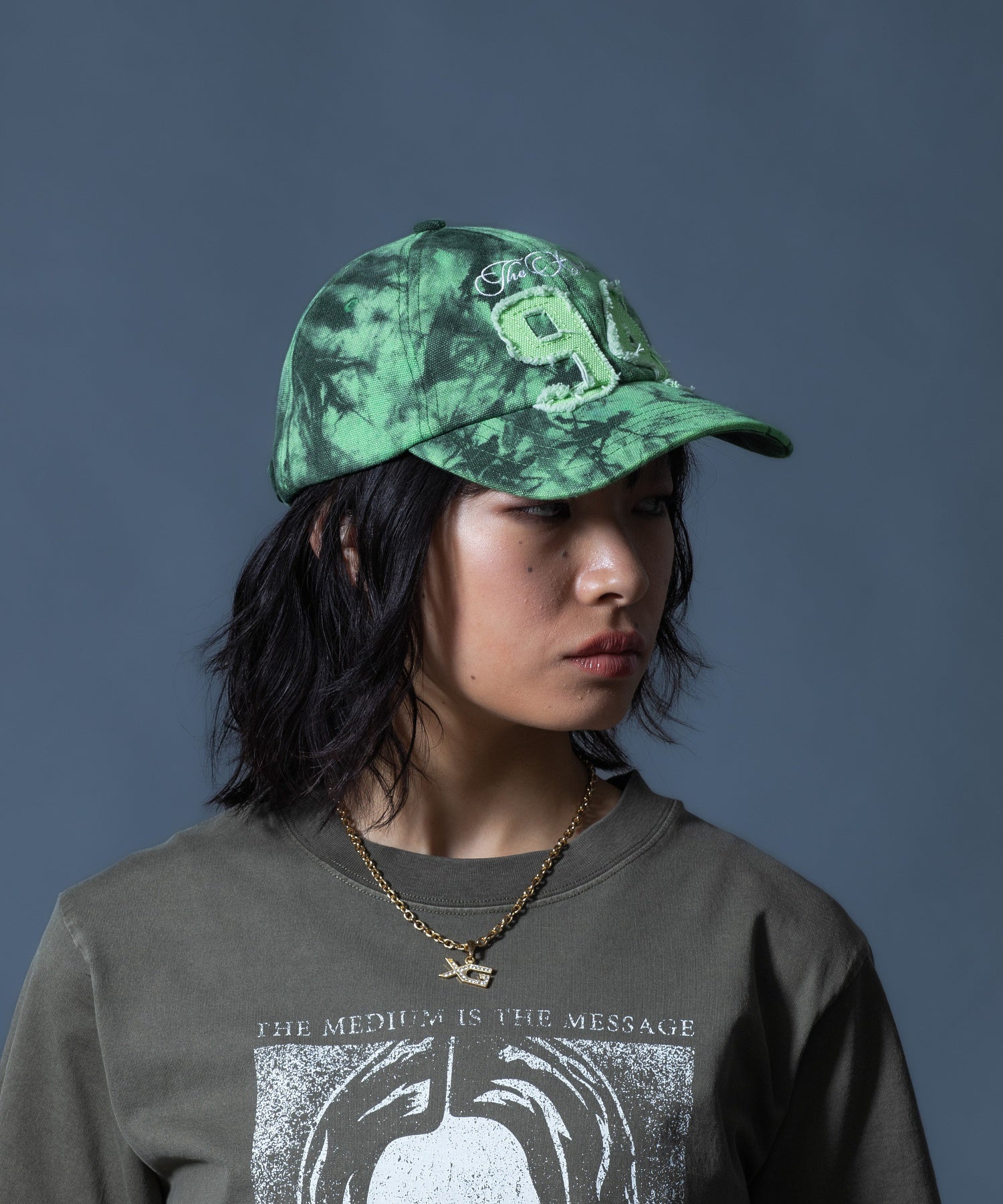 FADED NUMBER LOGO 6PANEL CAP
