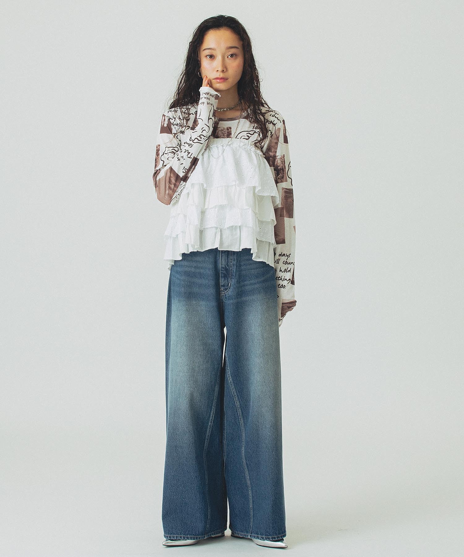 model:161cm 着用サイズ:ONE SIZE