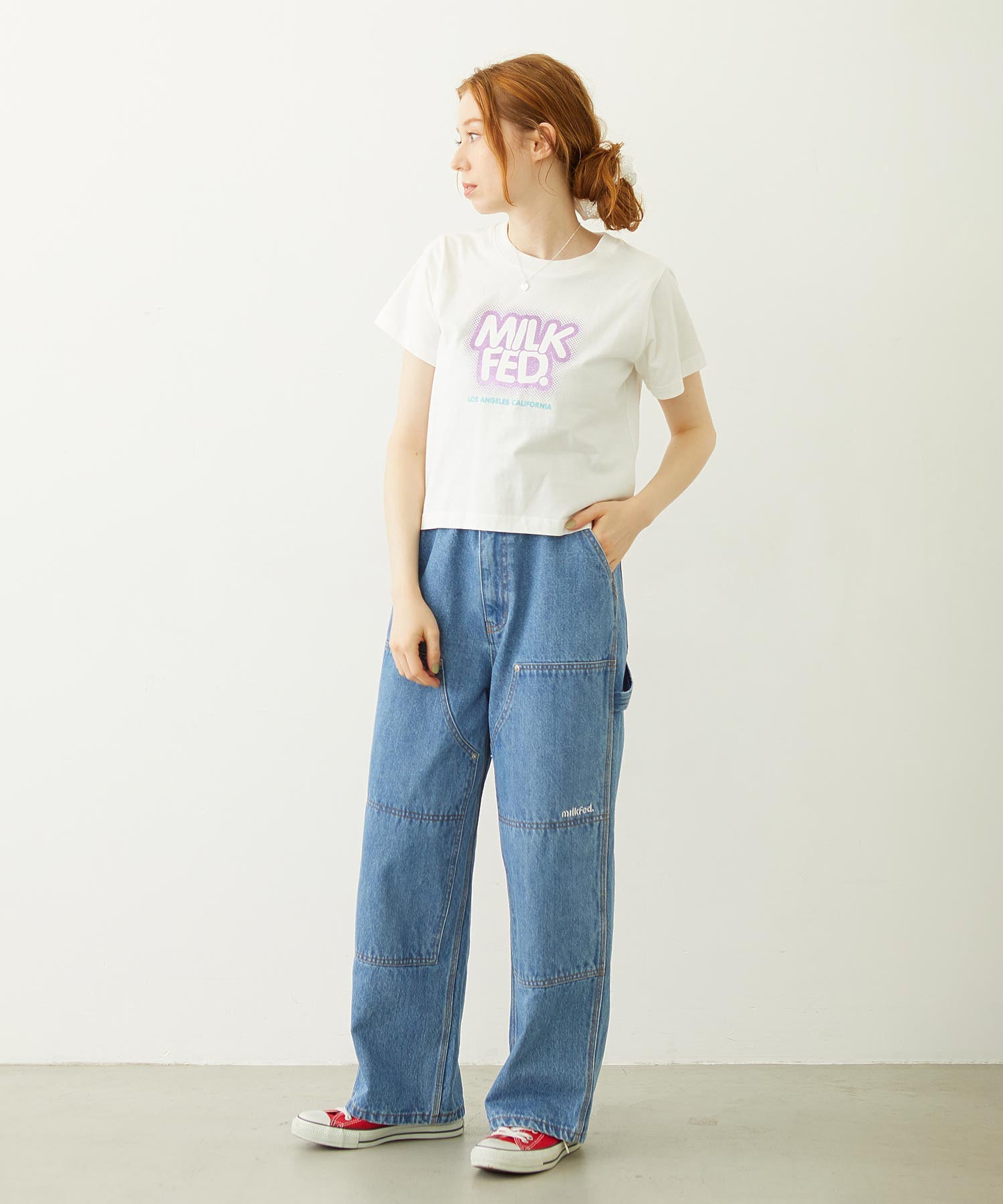 GLITTER HALFTONE LOGO COMPACT S/S TEE