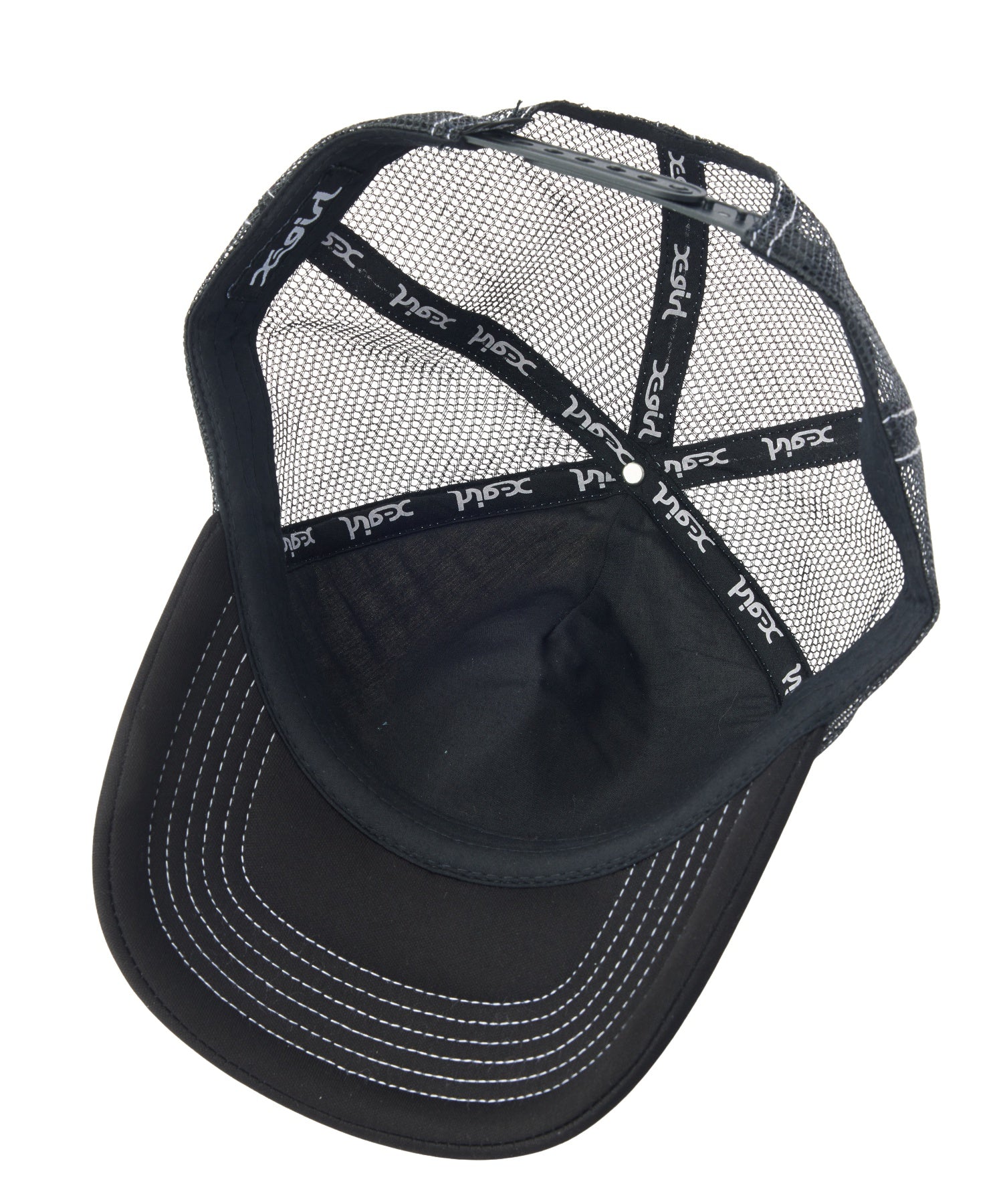 CHEERFUL LOGO AND FACE TRUCKER CAP