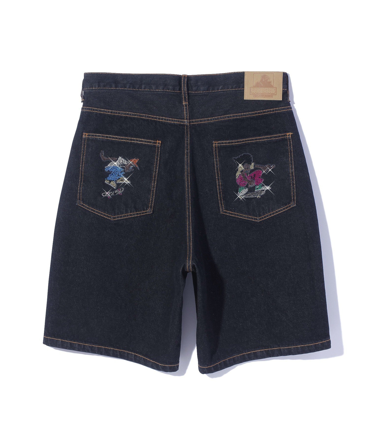 XLARGE×CRENSHAW SKATE CLUB DENIM SHORT PANTS