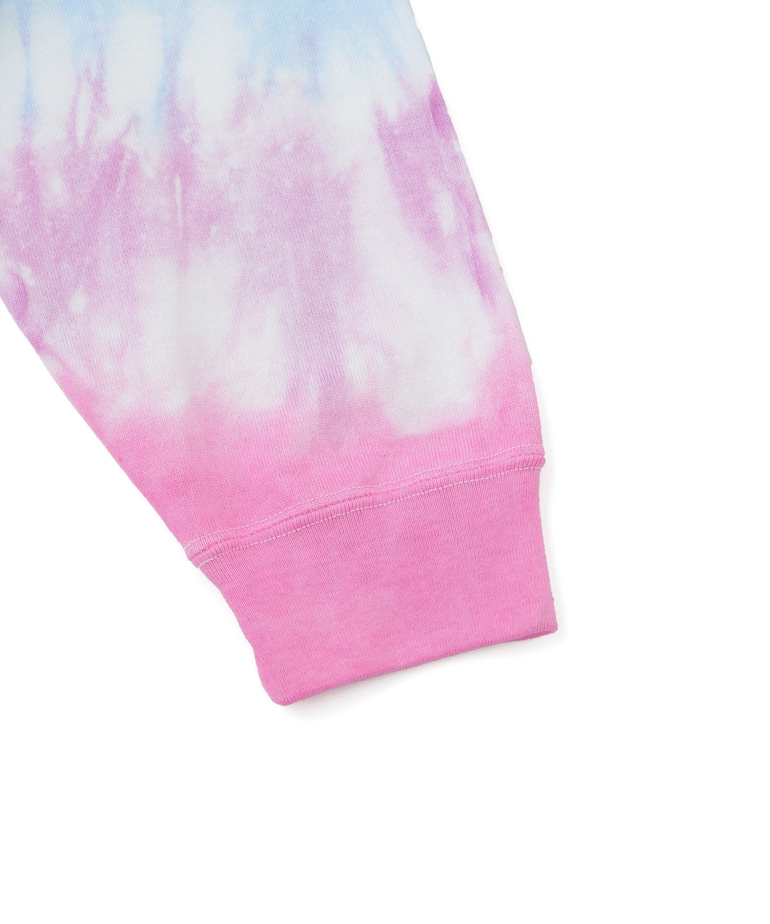 TIE DYED JAGGED PATTERN L/S TEE