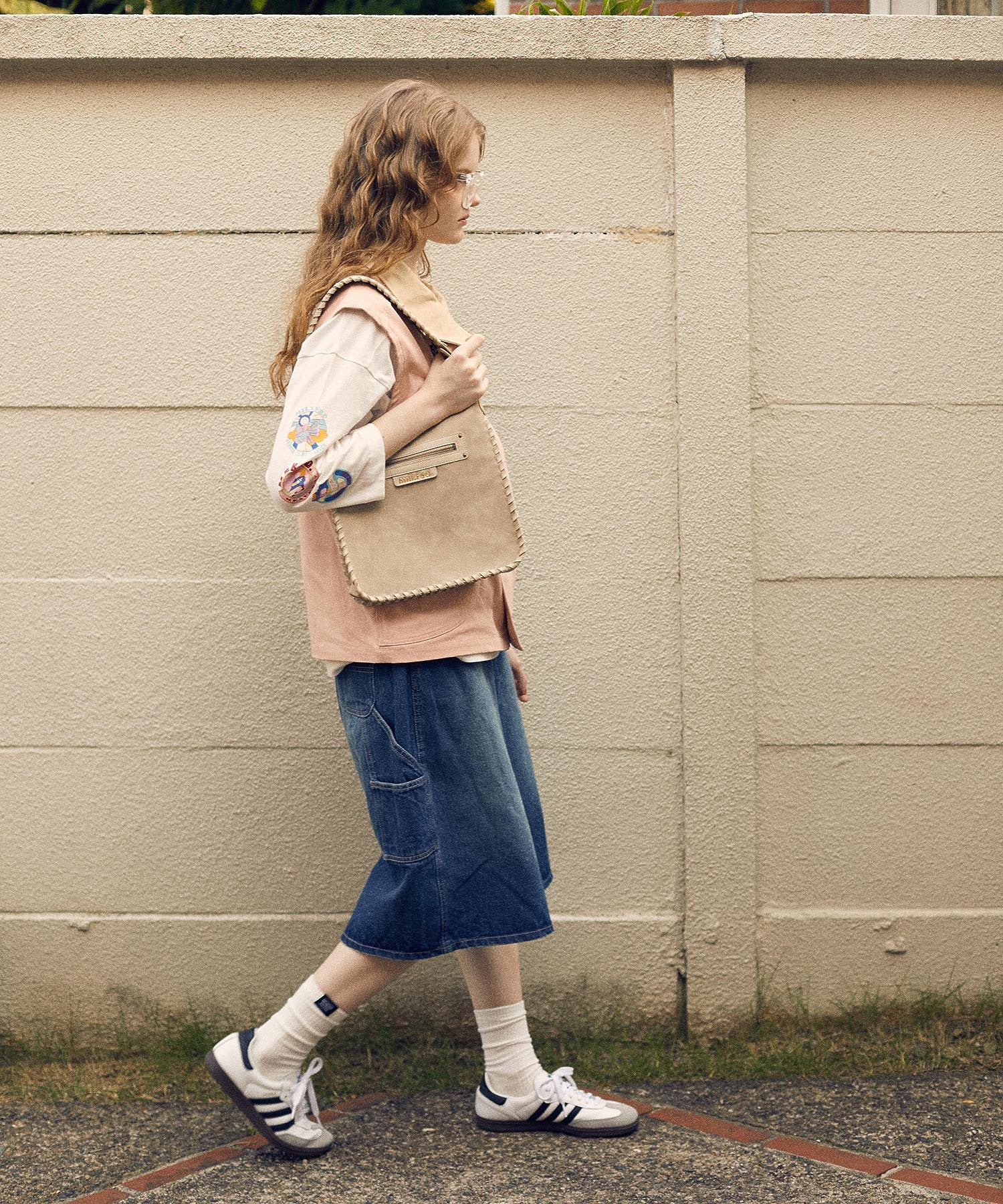 DEFORMED COLLAR DUCK VEST