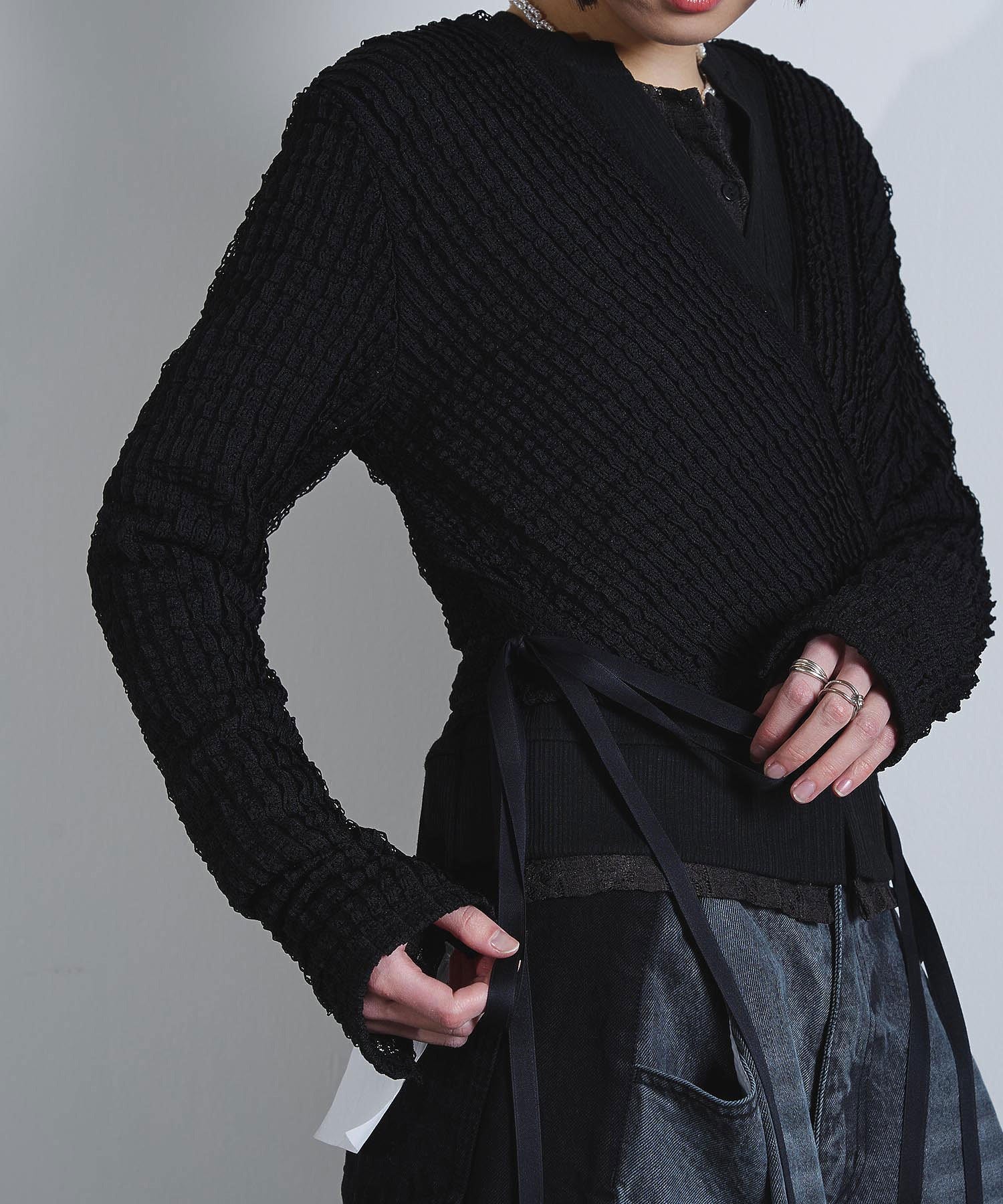 mici/RASCHEL JACQUARD CACHE COEUR