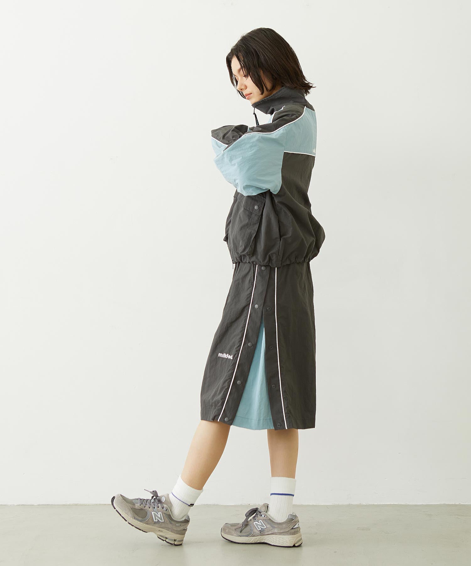 CUTOUT LOGO TRACK JACKET