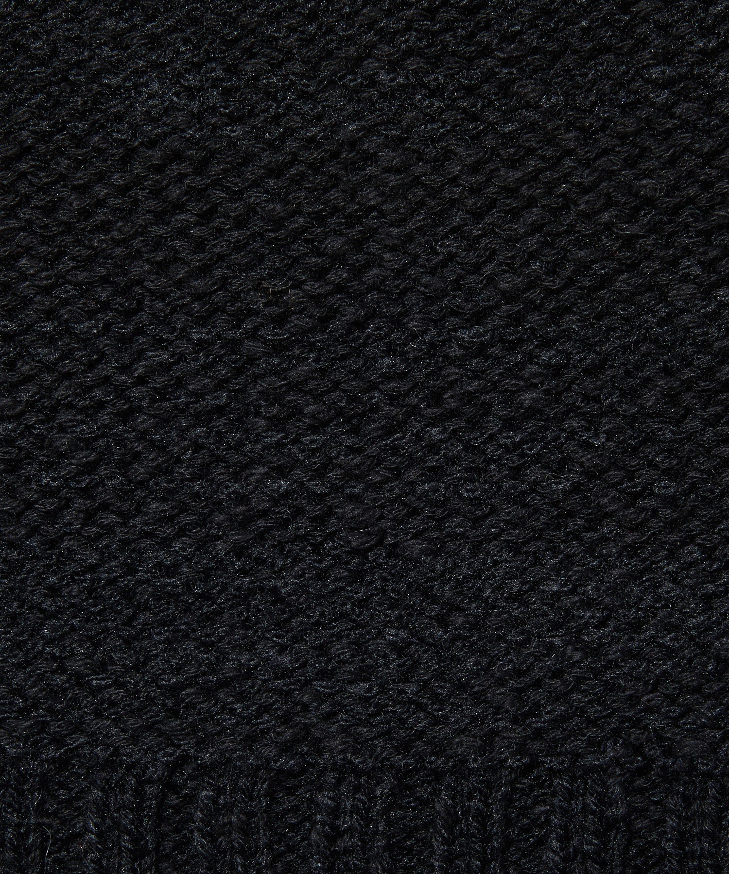 FRONT SLIT KNIT HOODIE