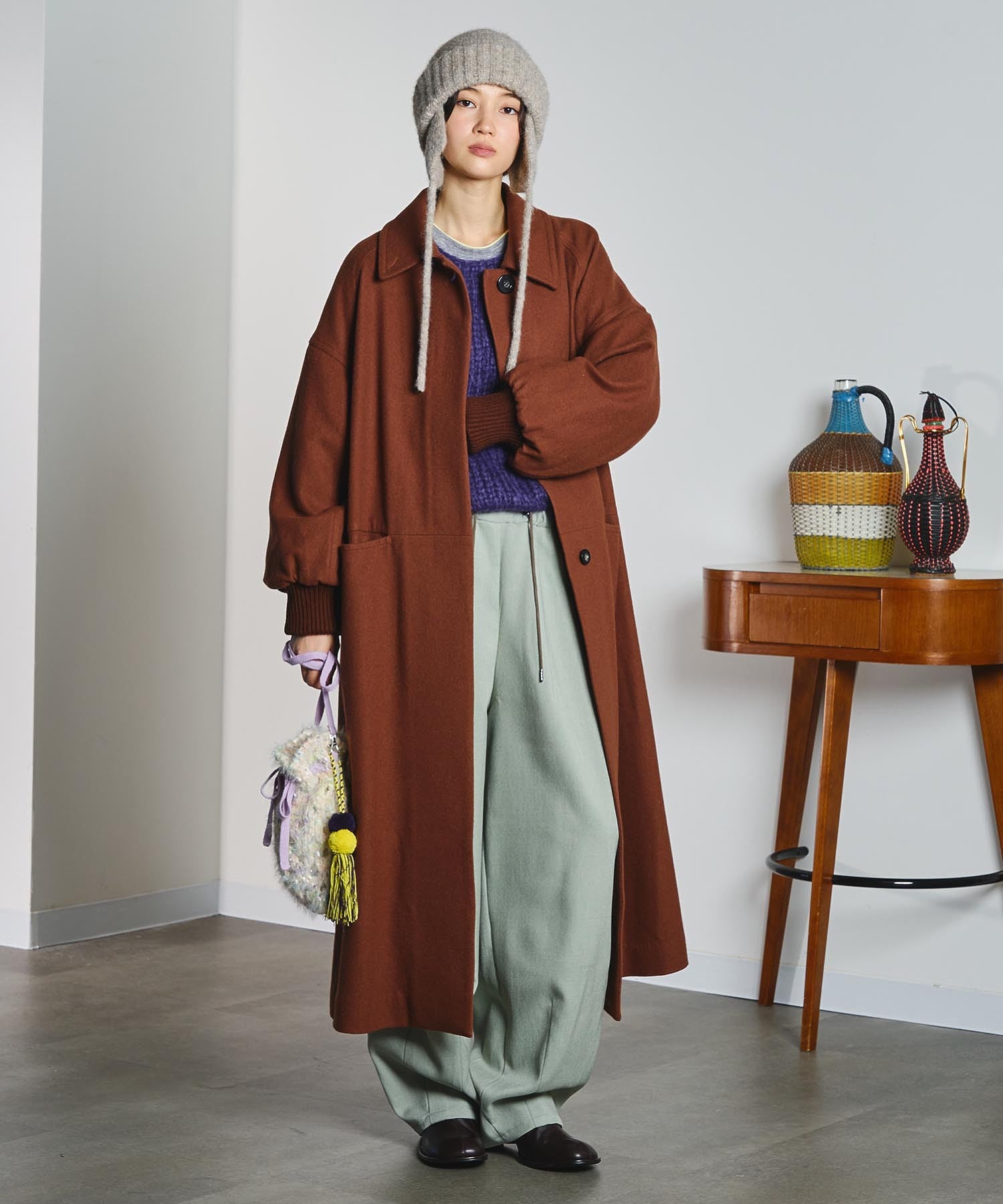 mici/MESH KNIT SHOULDER BAG