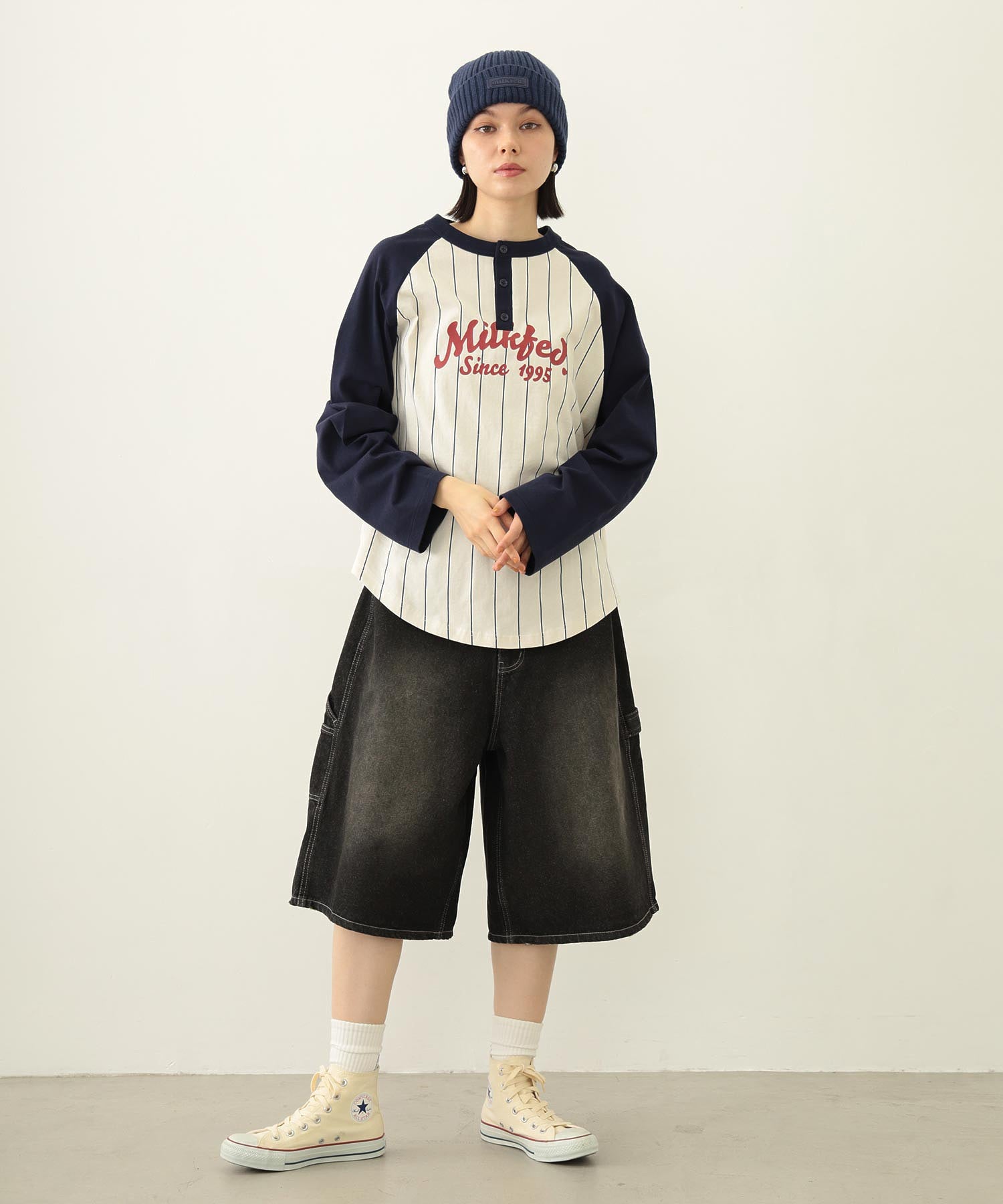 RUBBER PATCH KNIT CAP