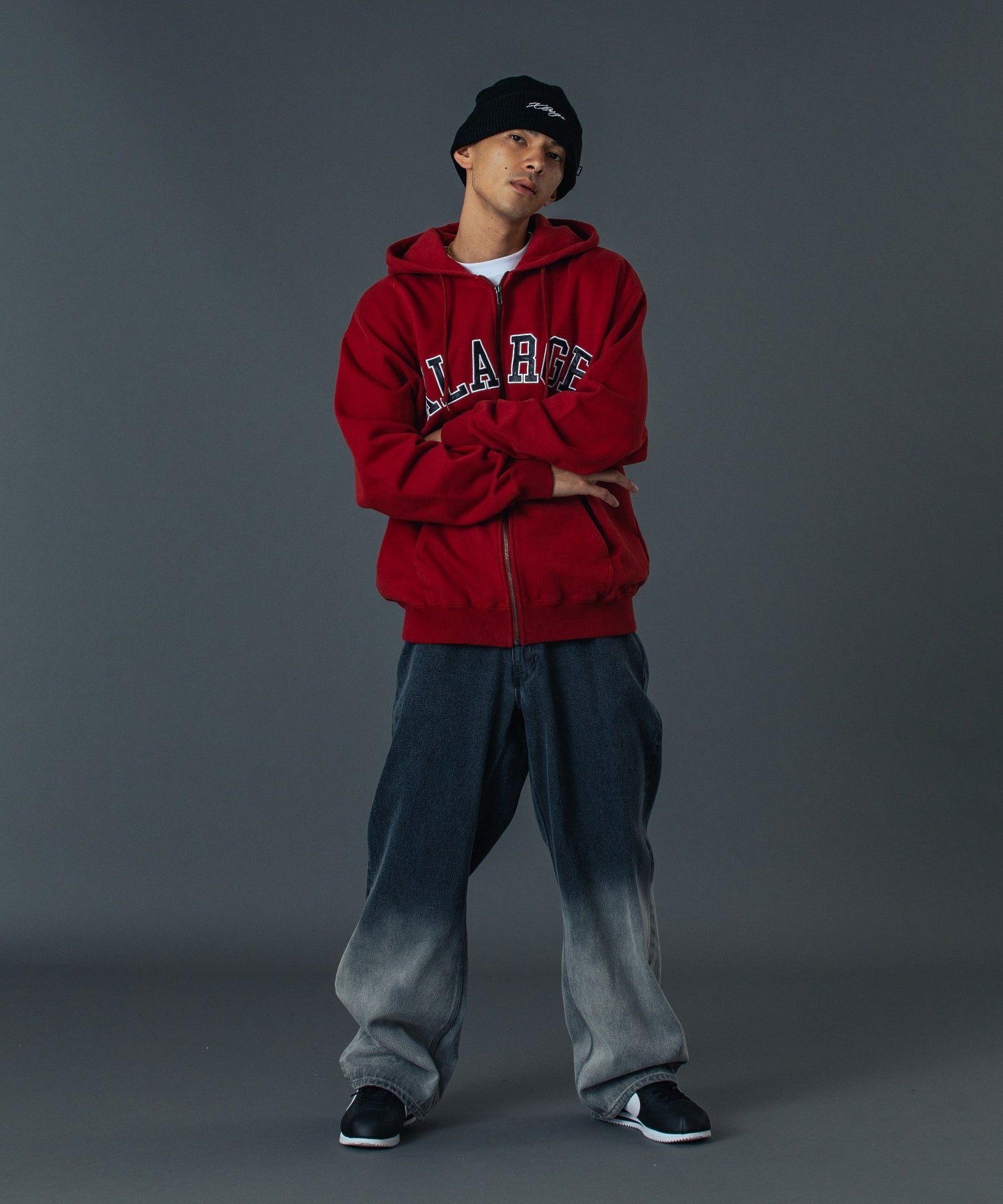 FADED DENIM PANTS