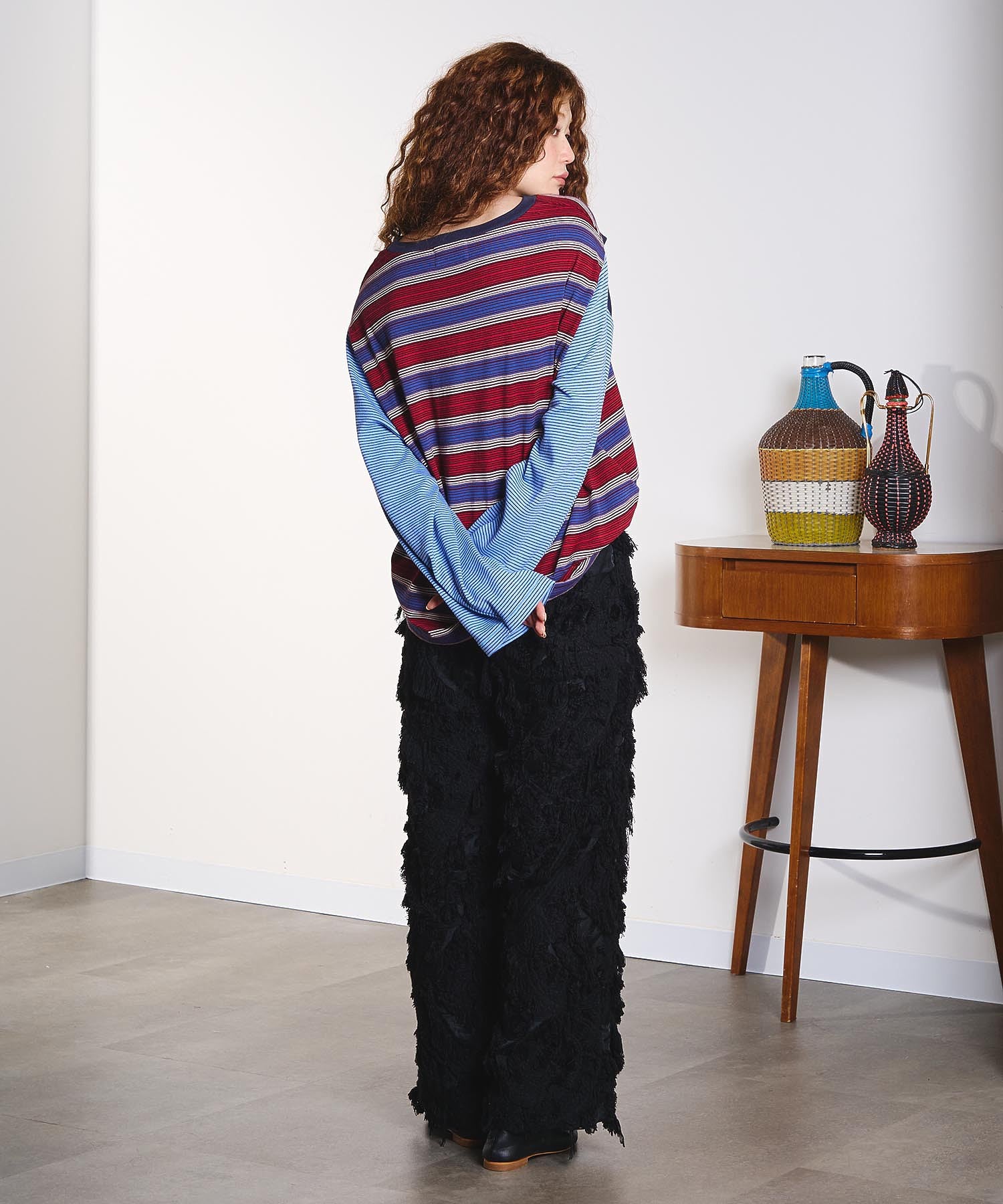 CREOLME/FRINGE JACQUARD PANTS