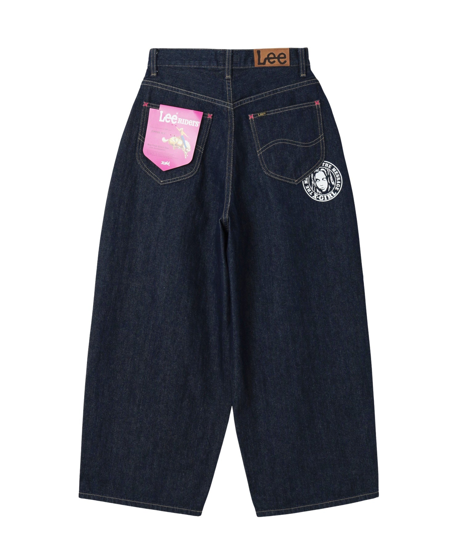 X-girl x Lee TUCK WIDE DENIM PANTS