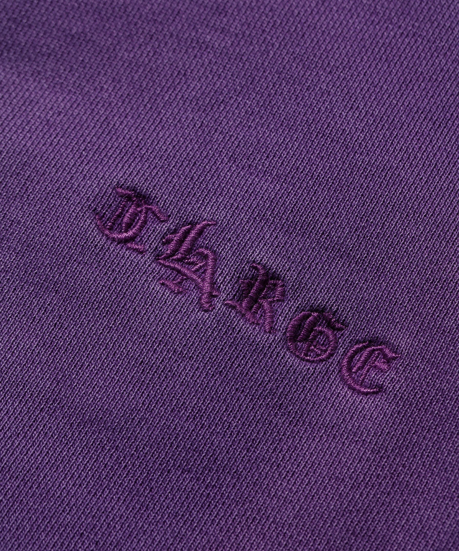 PIGMENT DYED EMBOSS LOGO ZIP HOODED SWEAT