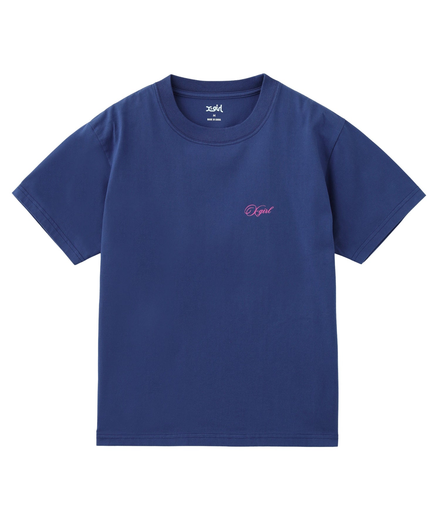 CURSIVE SCRIPT LOGO AND FACE S/S TEE