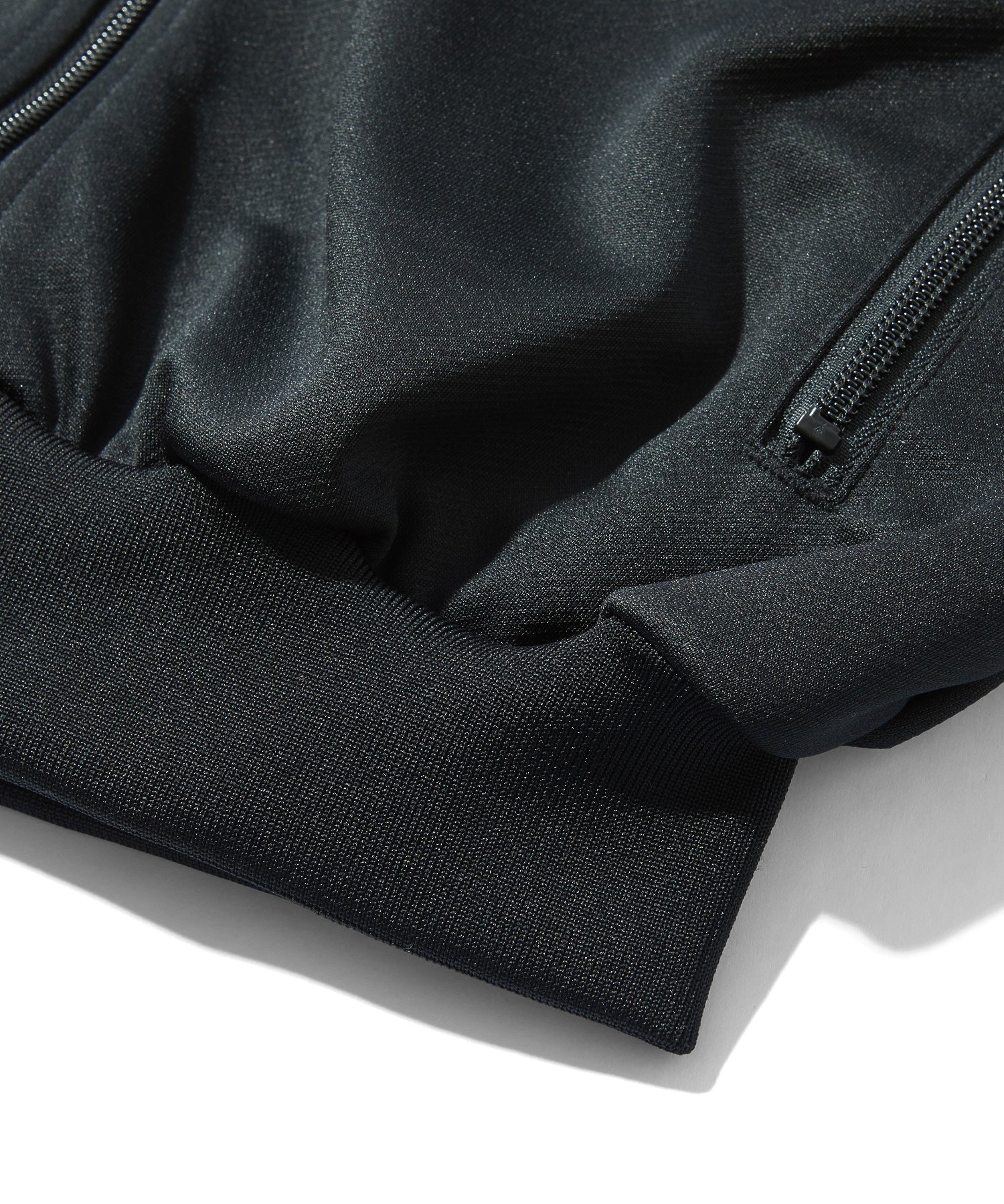 LOGO PATCHED ZIP UP JERSEY COMPACT HOODIE