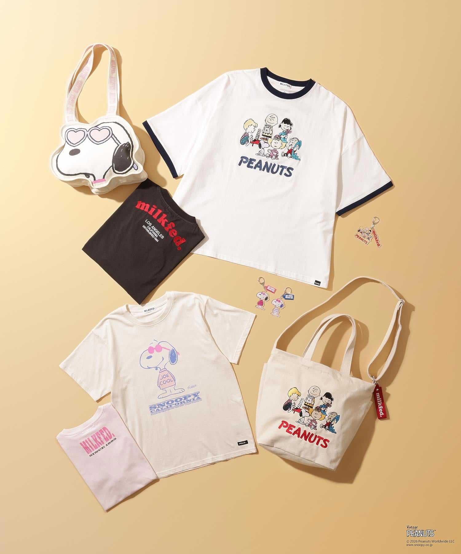 MILKFED. × PEANUTS / PEANUTS GANG BIG S/S TEE