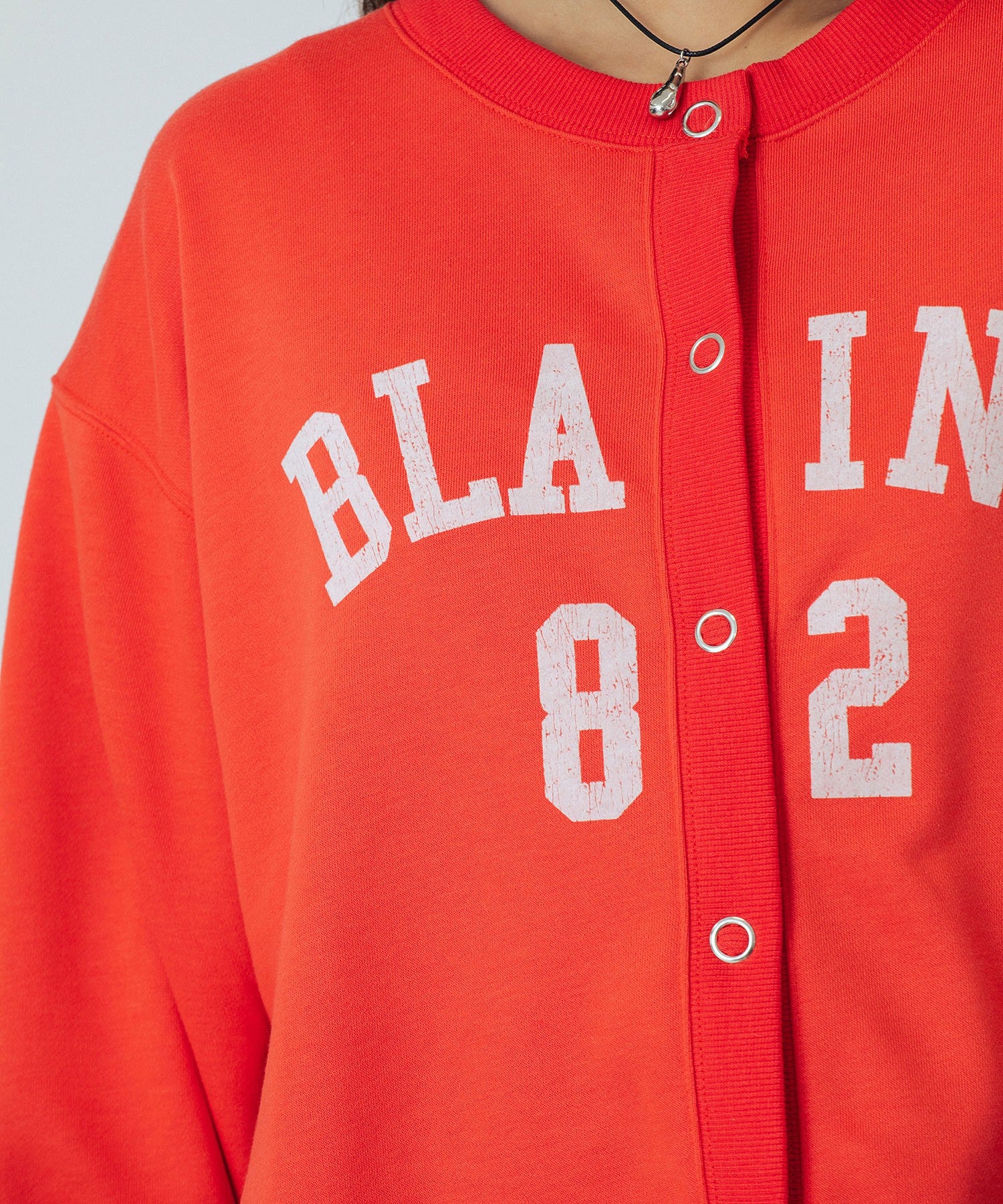 COLLEGE LOGO SWEAT CARDIGAN