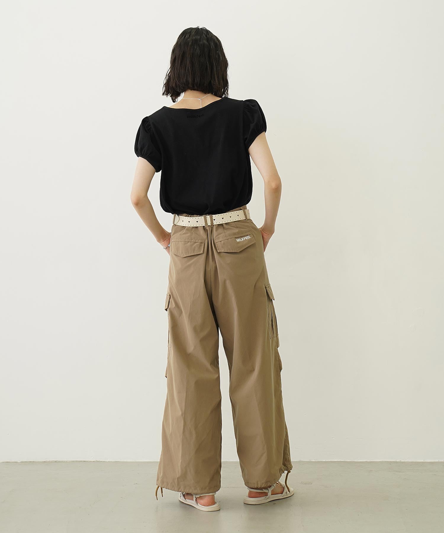 MILITARY WIDE LEG PANTS