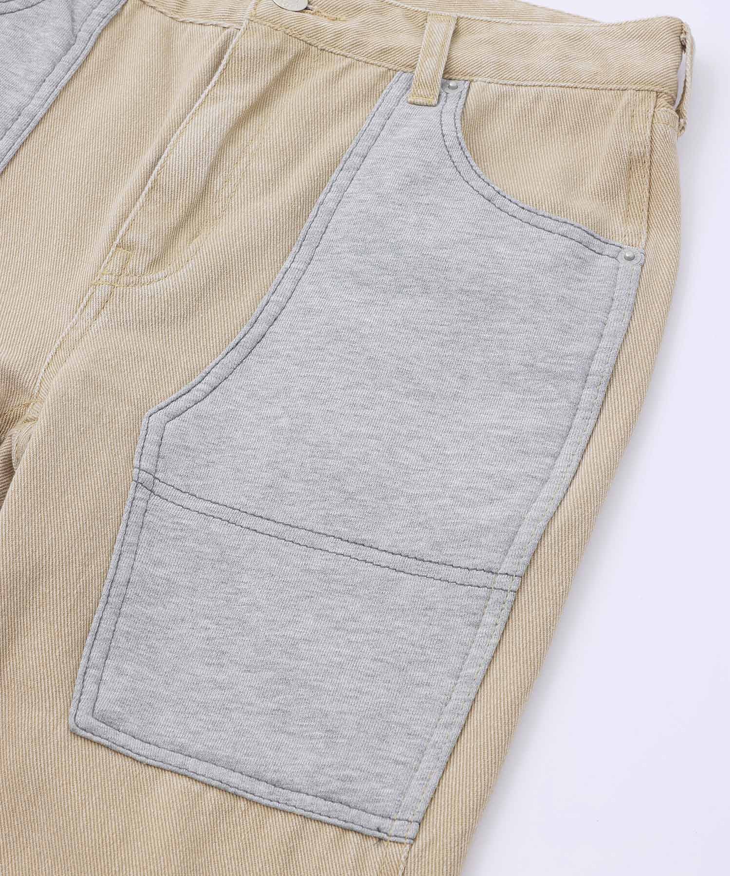 JERSEY WOVEN MIX PANTS X-girl