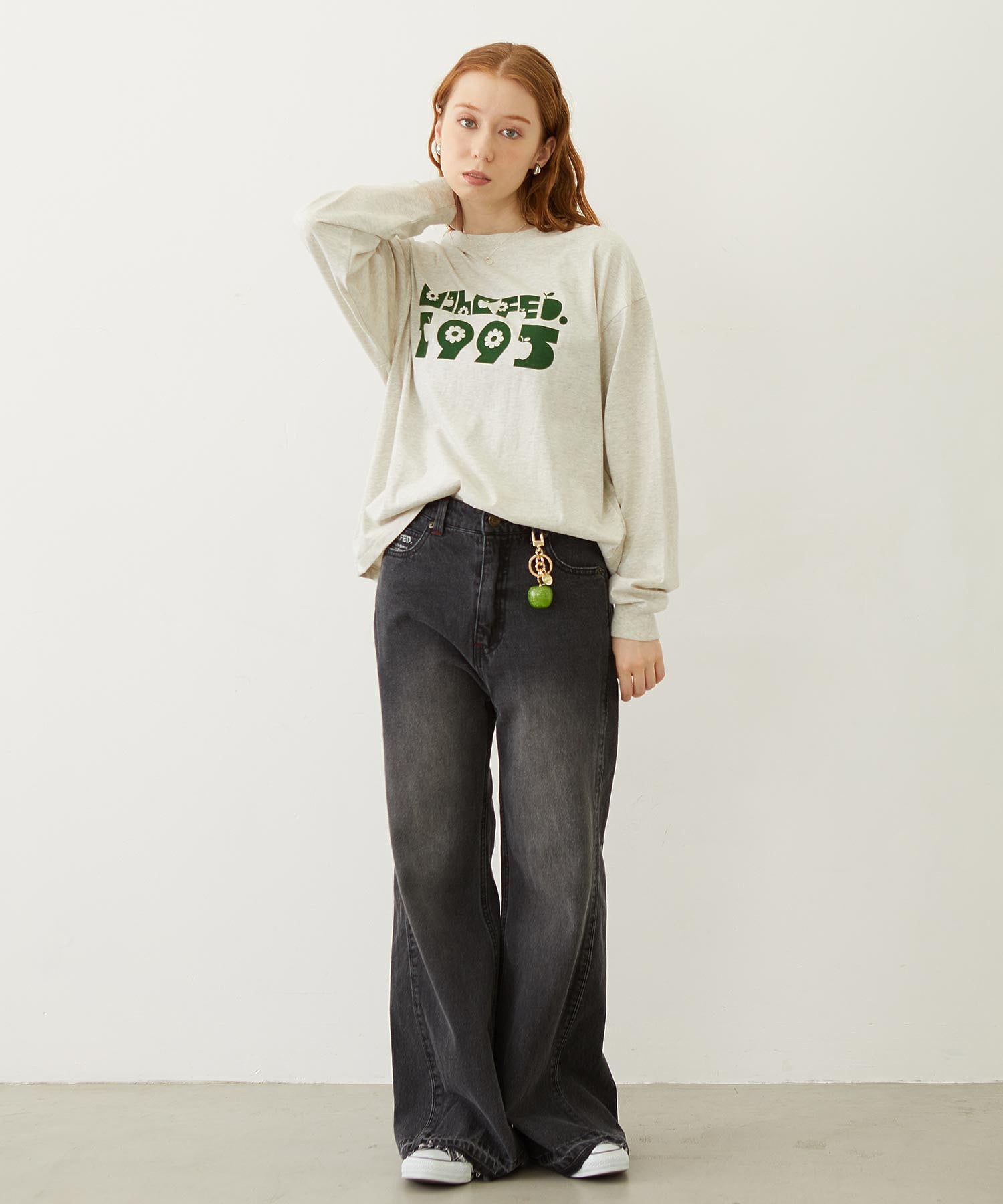 FLARED DENIM PANTS