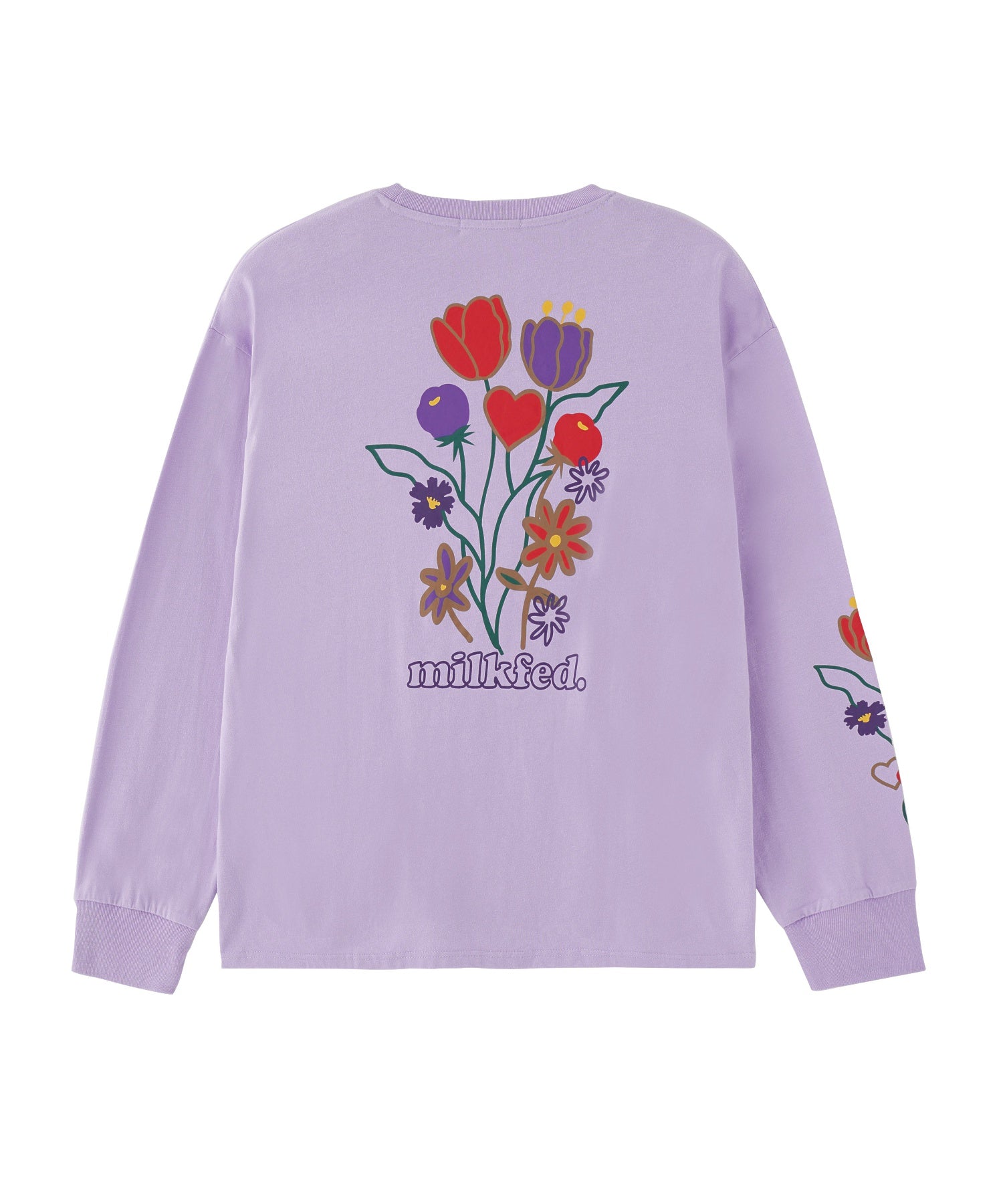 FLOWER PRINT WIDE L/S TEE