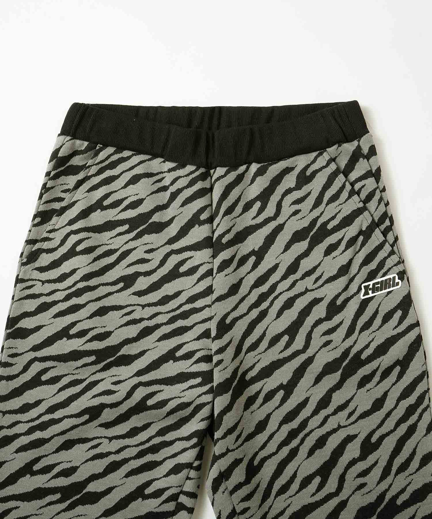 ZEBRA PATTERN FLARE PANTS X-girl