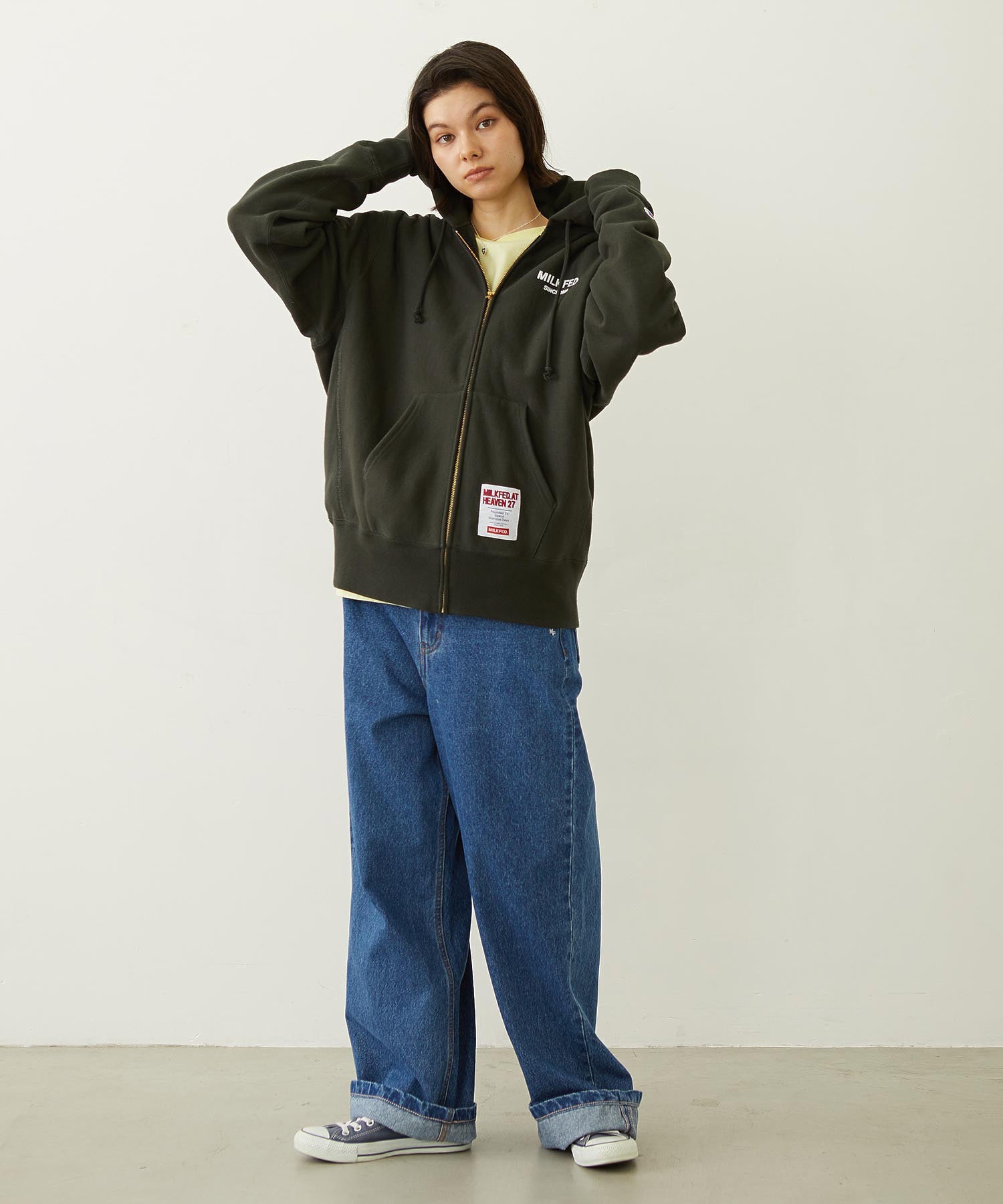 MILKFED. × CHAMPION SWEAT ZIP HOODIE