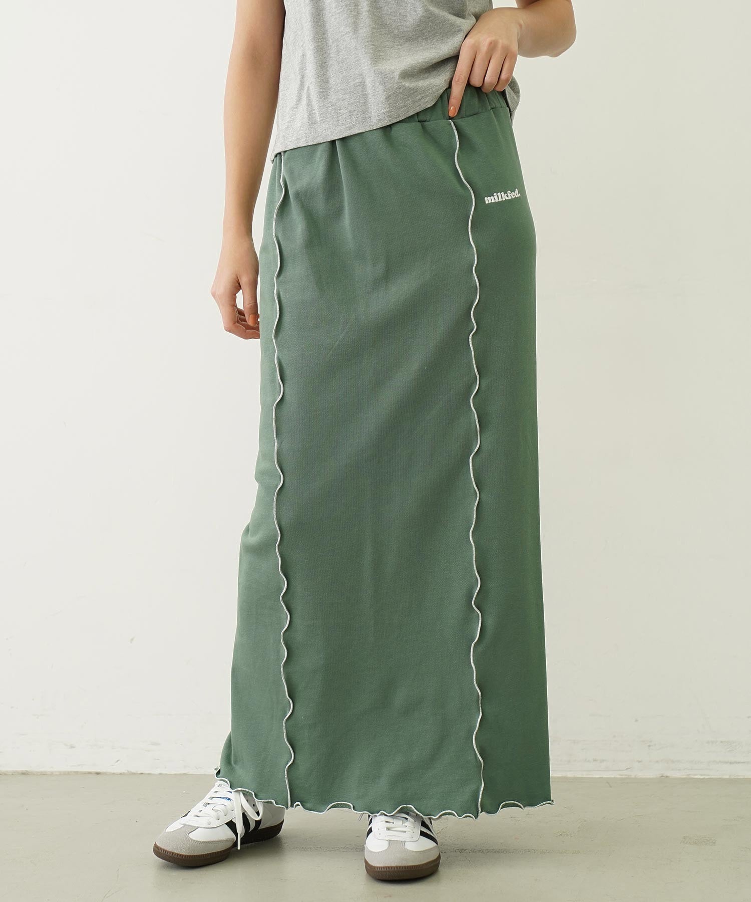 LETTUCE EDGE SWEAT SKIRT