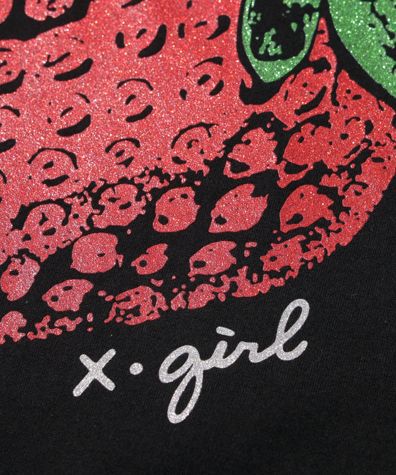 GLITTER STRAWBERRY L/S TEE