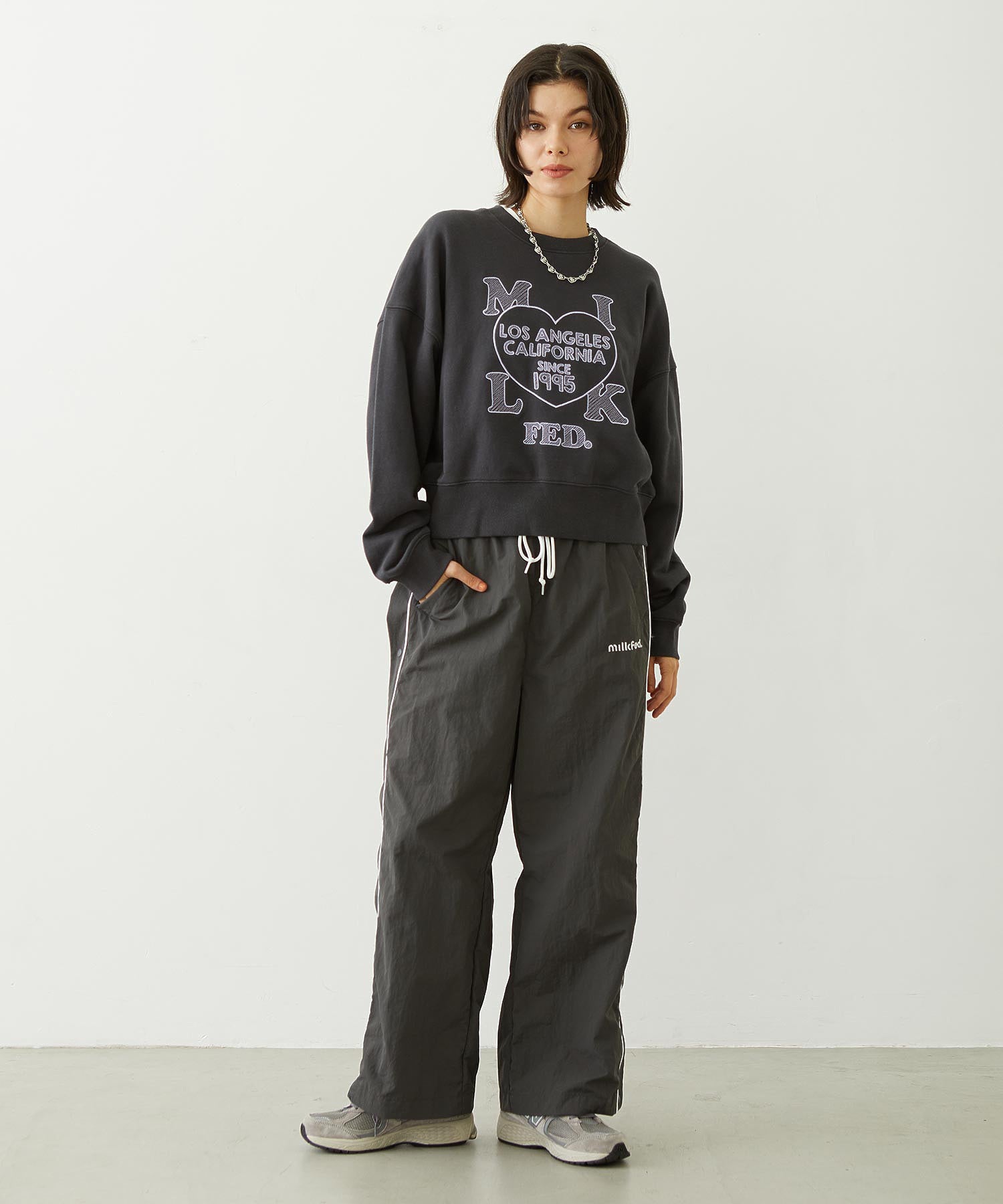 CUTOUT LOGO TRACK PANTS