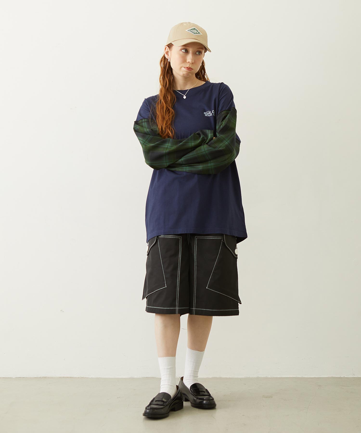LABEL TWILL CAP