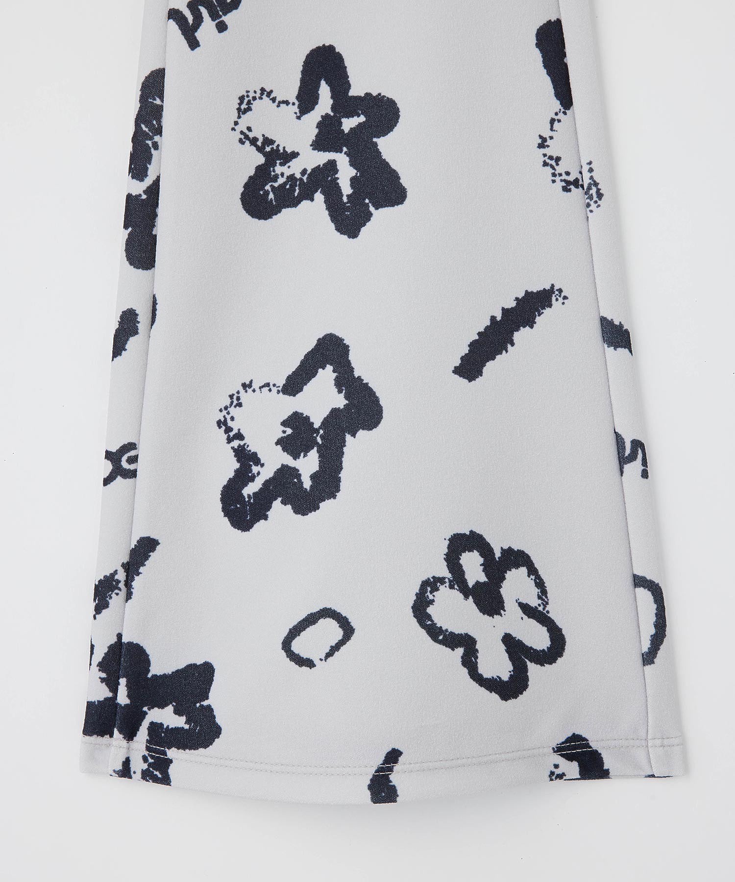 HANDWRITTEN FLOWER JERSEY FLARE PANTS X-girl