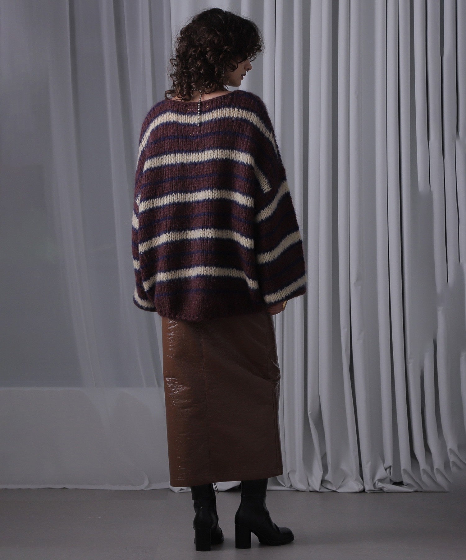 モヘアミックスオーバーニット