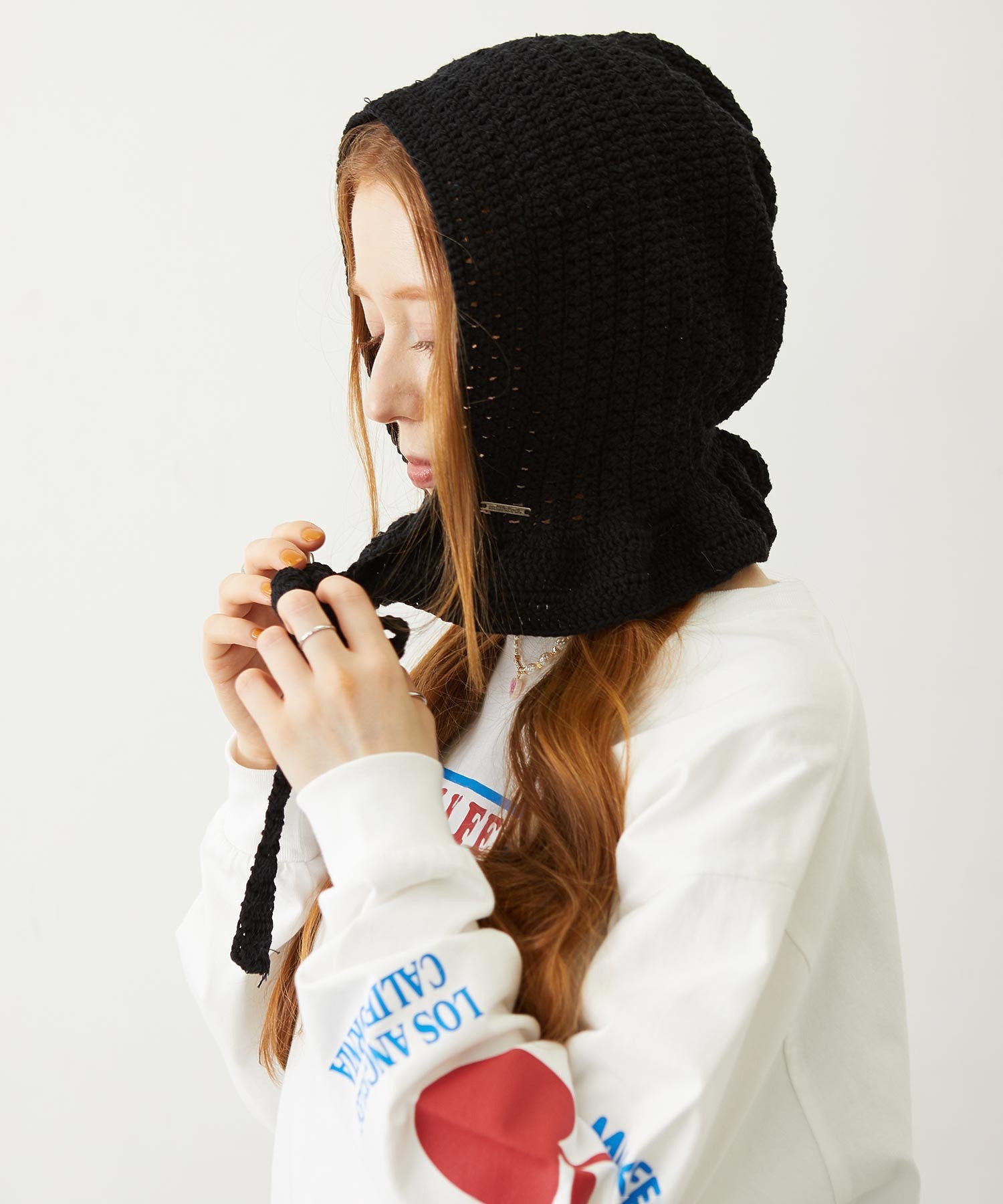 FRILL KNIT BONNET