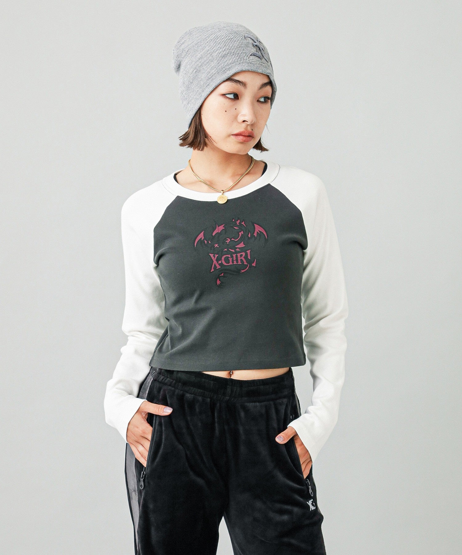 DRAGON RAGLAN L/S BABY TEE