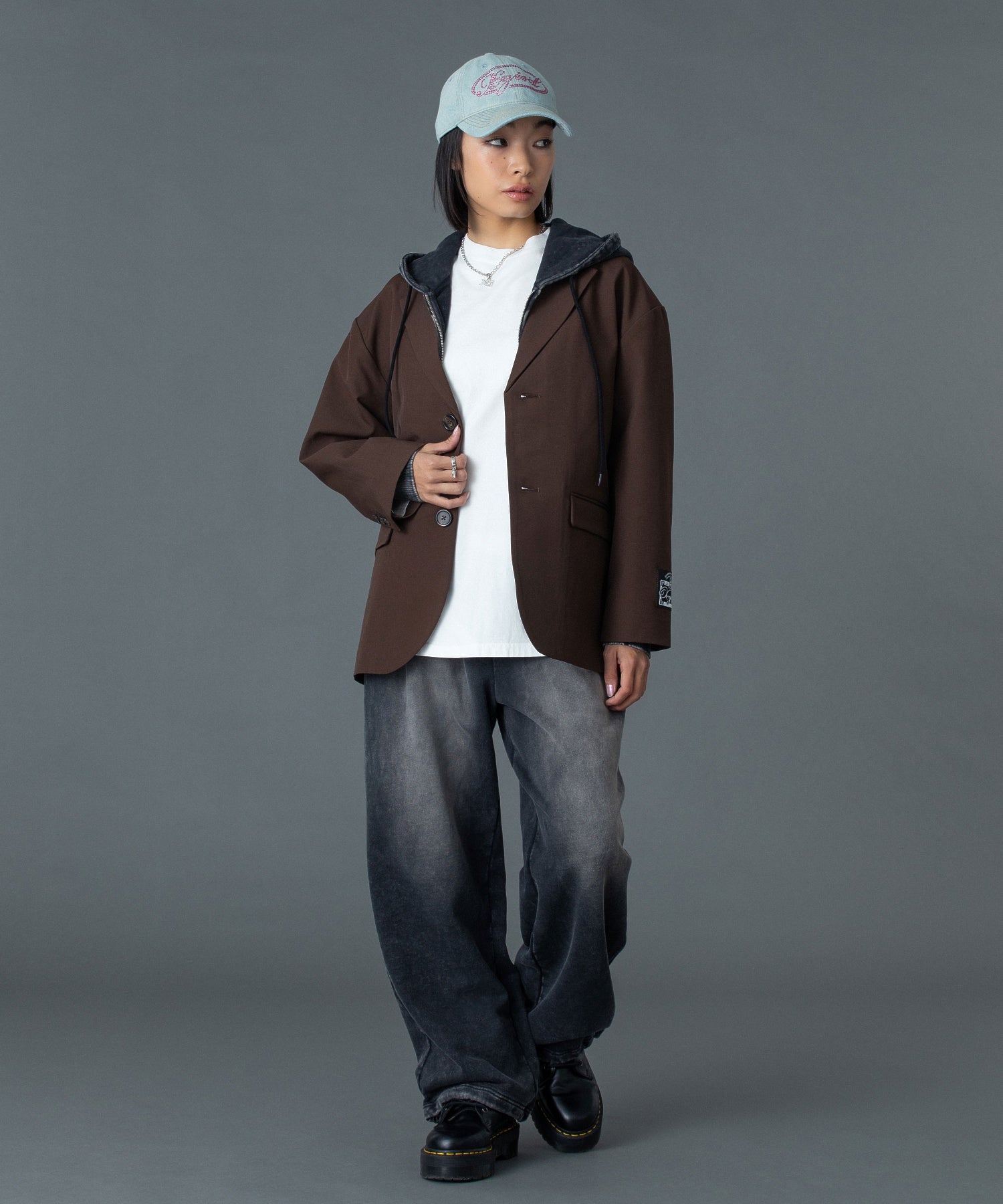 FACE LABEL WASHED SWEATPANTS