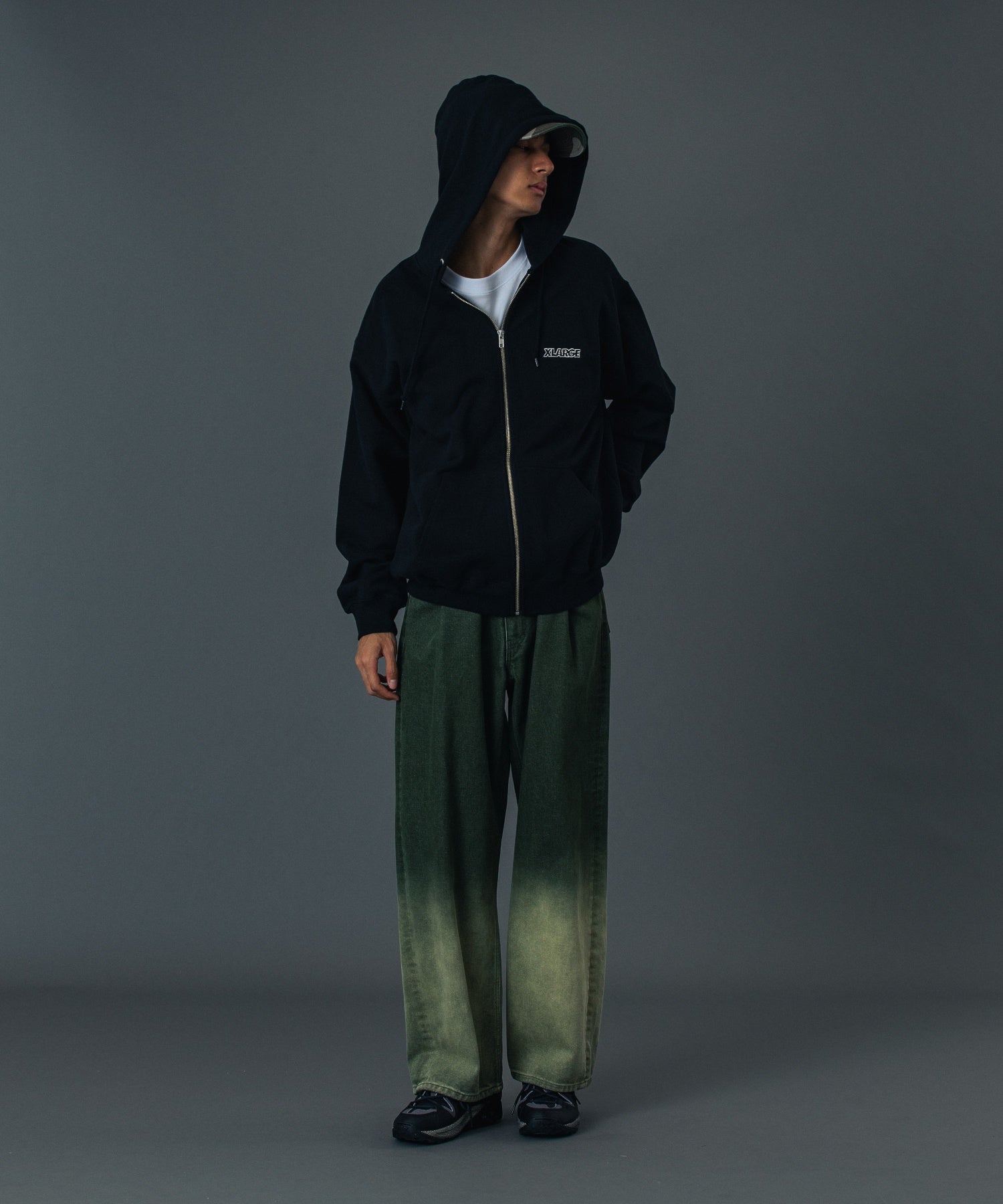 OG BOX ZIP UP HOODED SWEATSHIRT