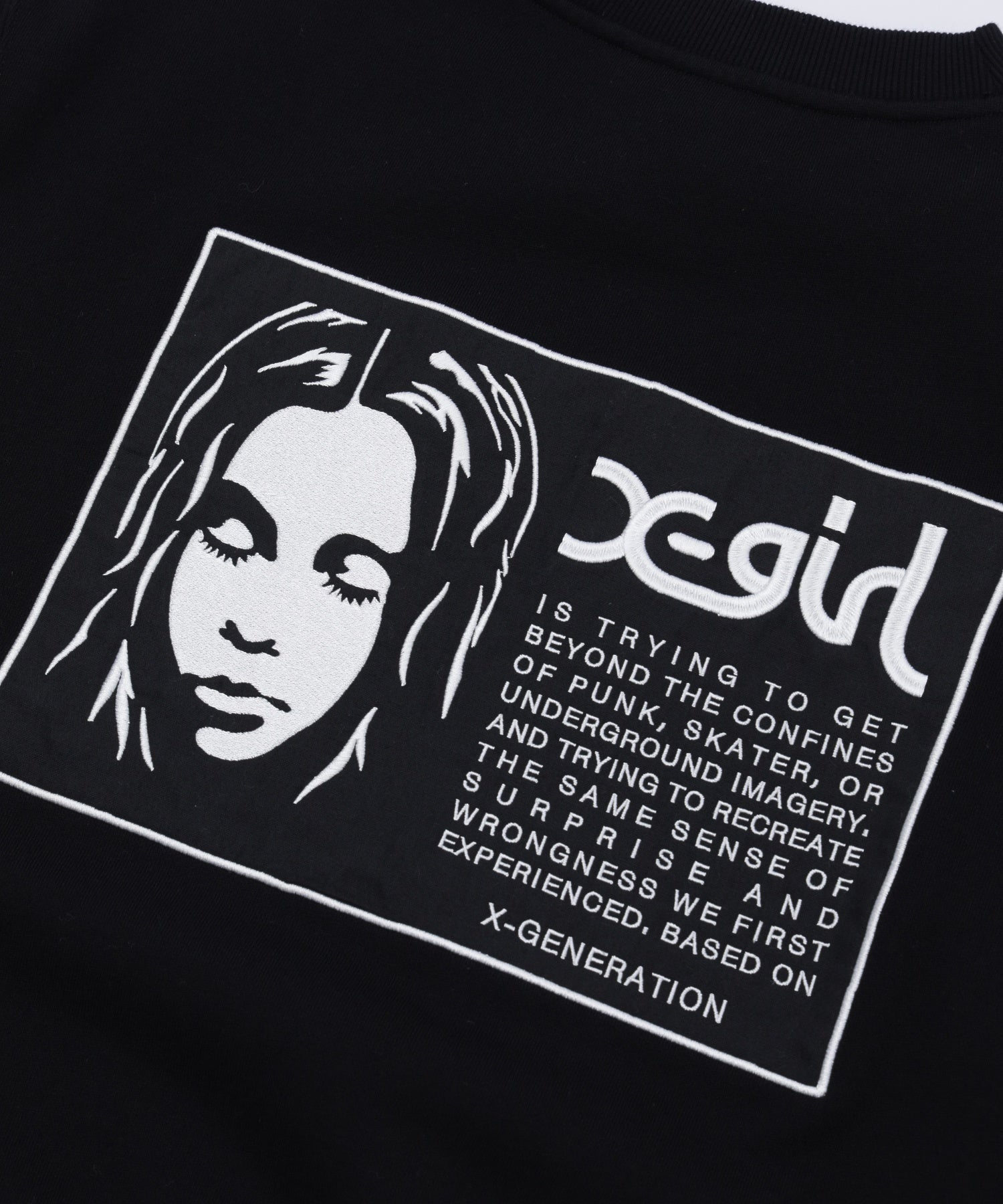 FACE LABEL PATCH SWEATSHIRT