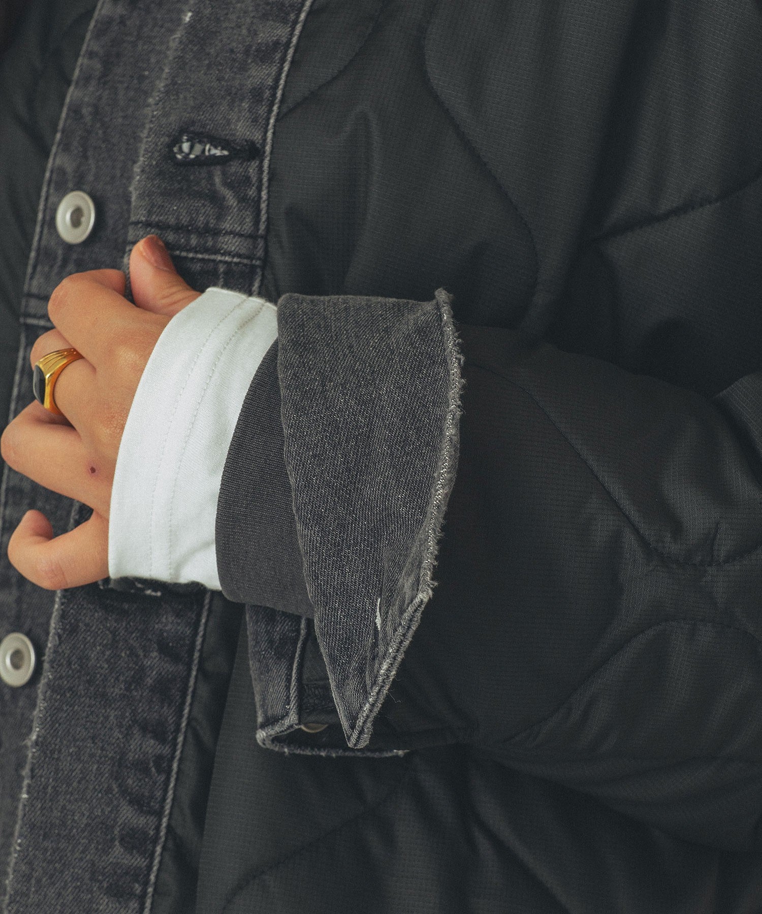 GENE HEAVENS/DENIM x QUILTING JACKET