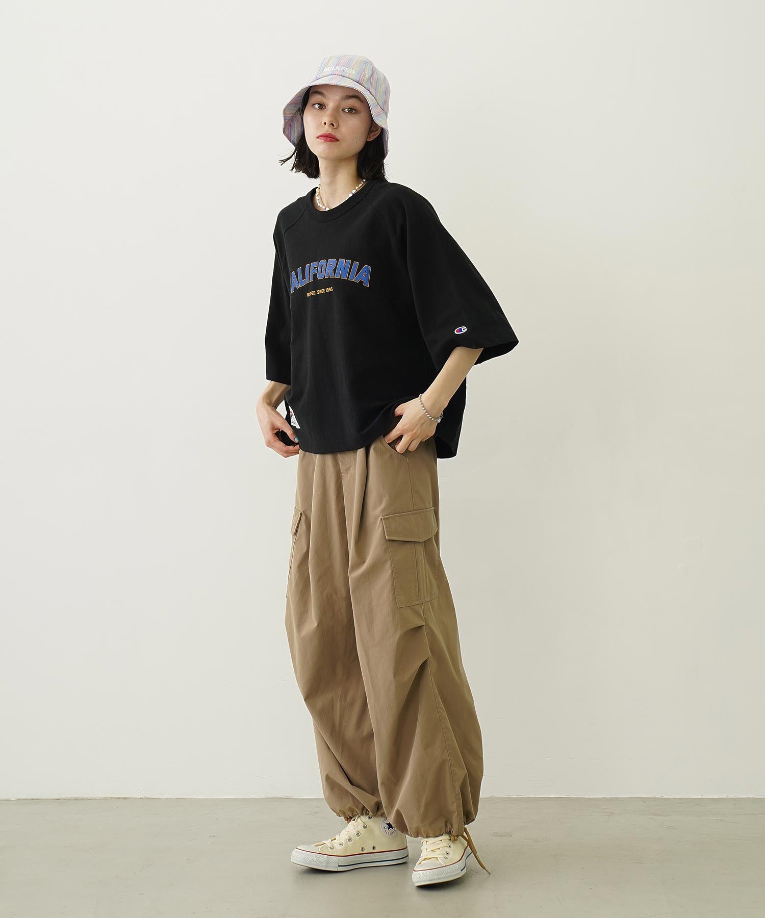 MILITARY WIDE LEG PANTS