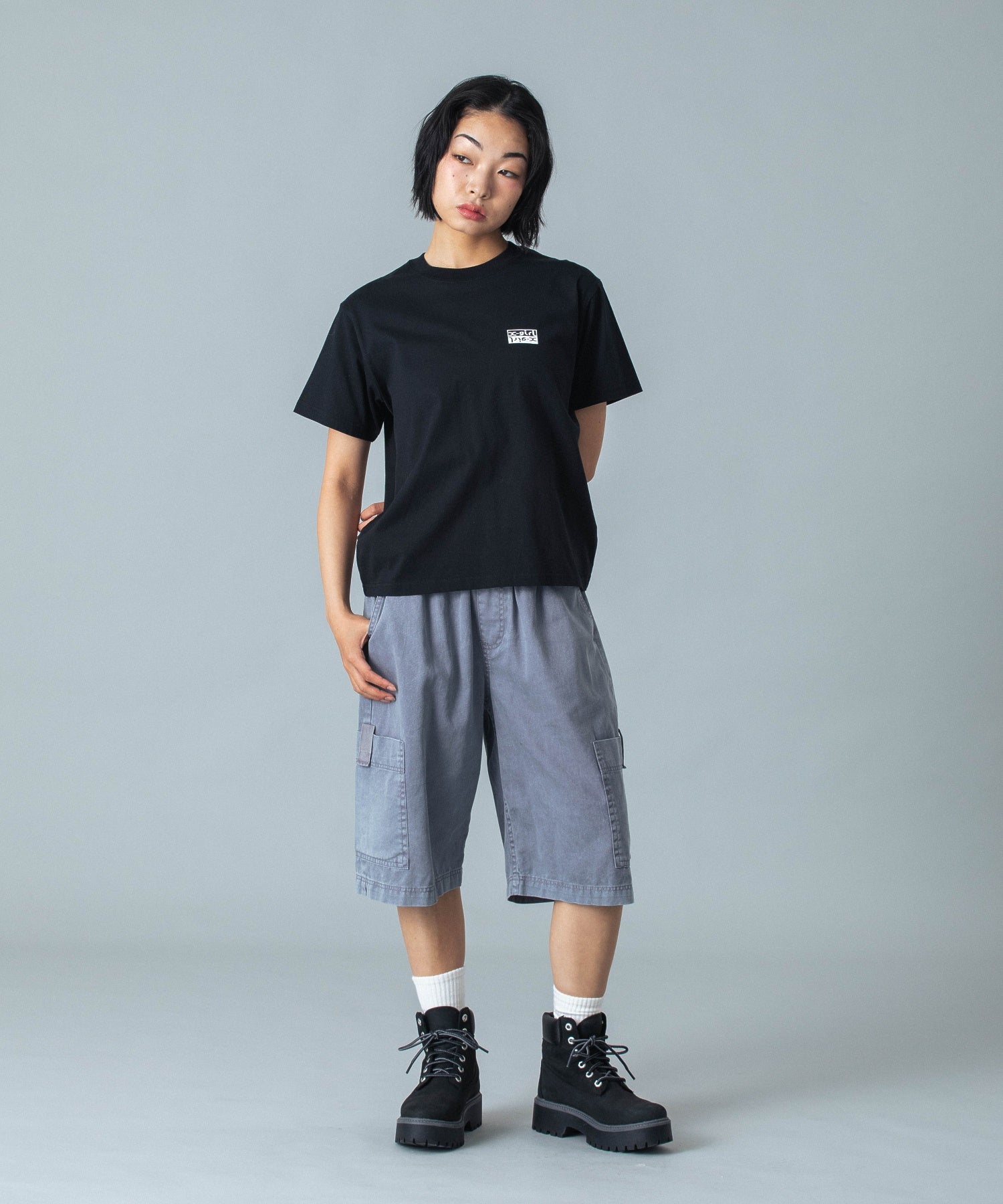 FADED FACE EASY HALF PANTS