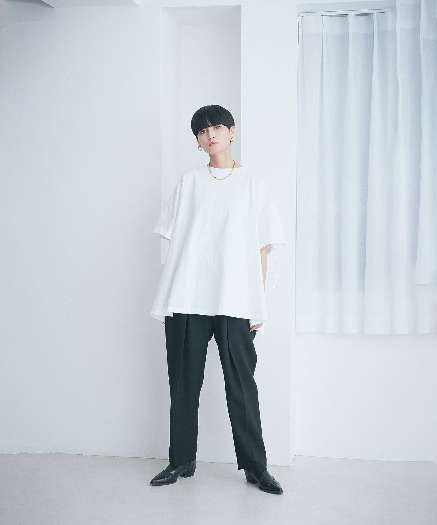 バックギャザープルオーバー