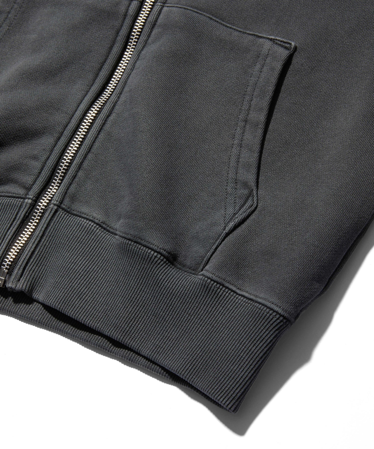 FACE AND SCRIPT LOGO COMPACT ZIP UP SWEAT HOODIE