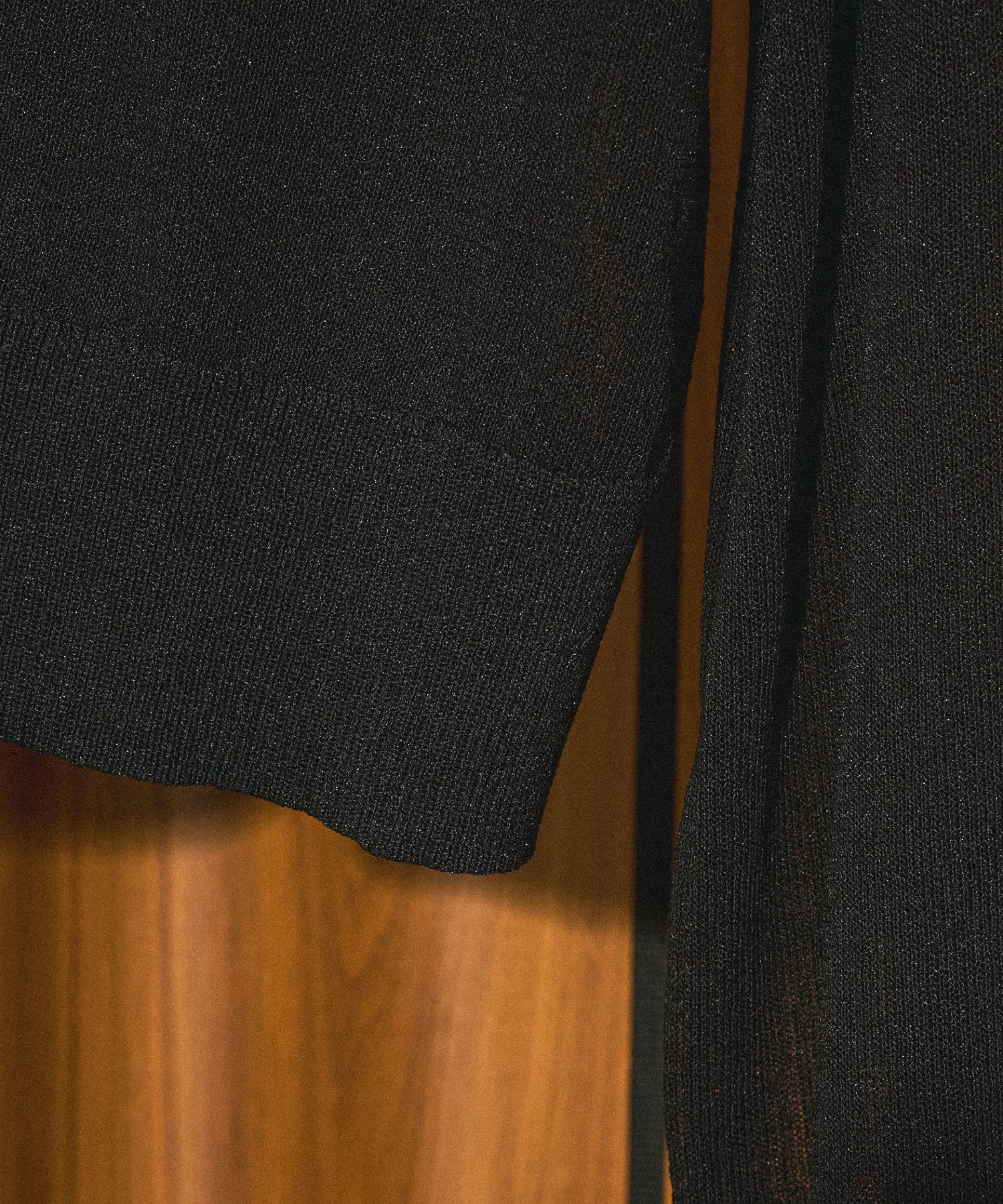 KNITTED RIB CARDIGAN