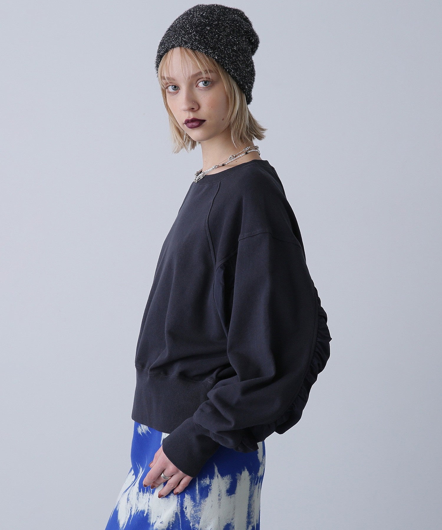 ナイロンドッキングスウェット