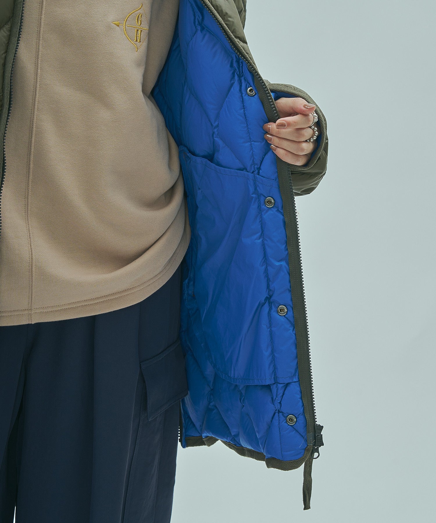 model:163cm 着用サイズ:M