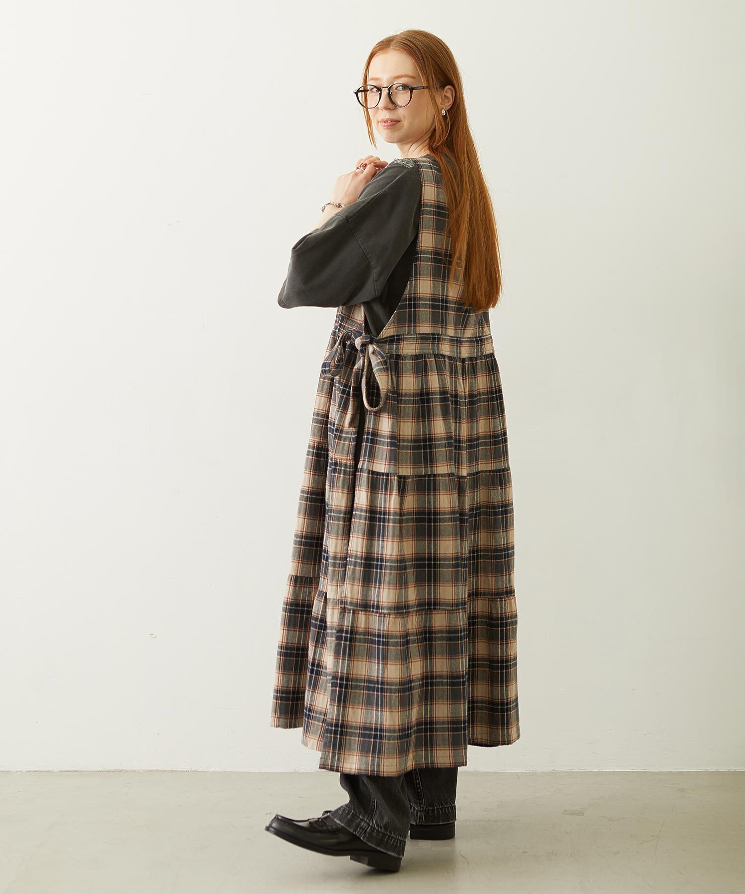 APRON TIERED DRESS