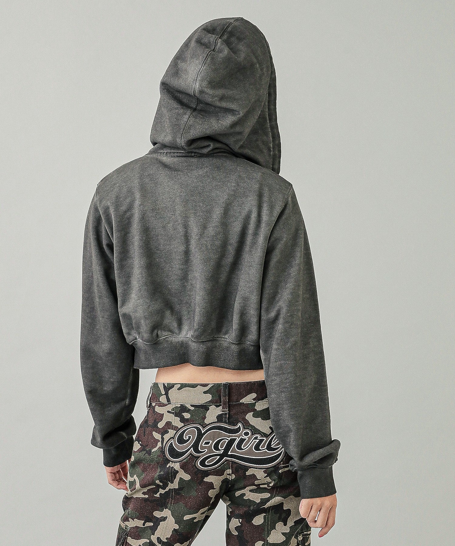 FADED COMPACT ZIP UP HOODIE